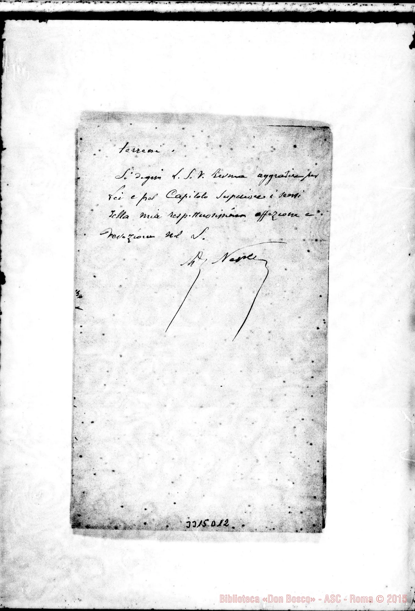 Fotogramma D 12 — Don Neple-Ispettore. Nazareth, 10-09-1897