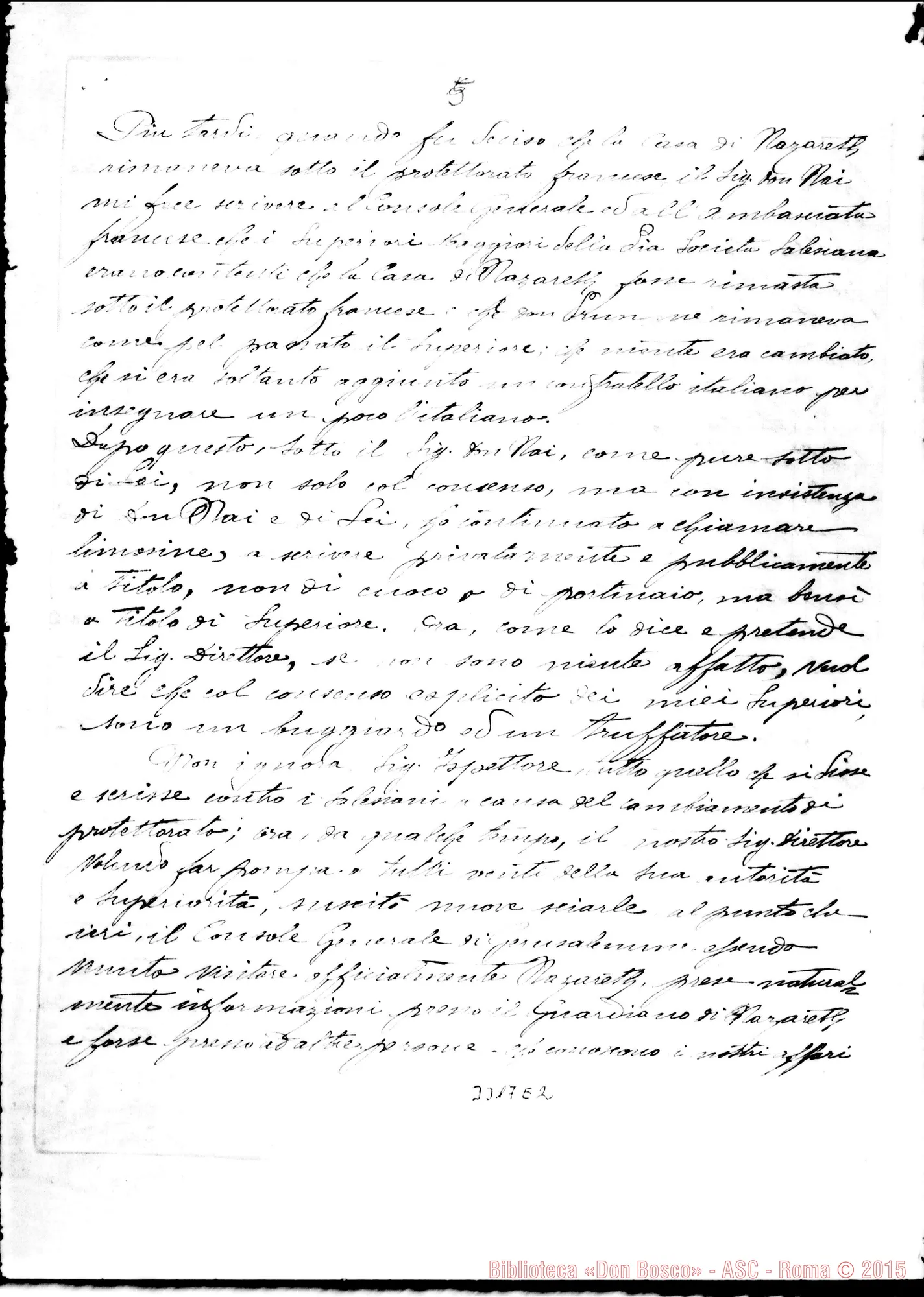 Fotogramma E 2 — Don Atanasio Prun-Ispettore. Nazareth, 16-04-1909
