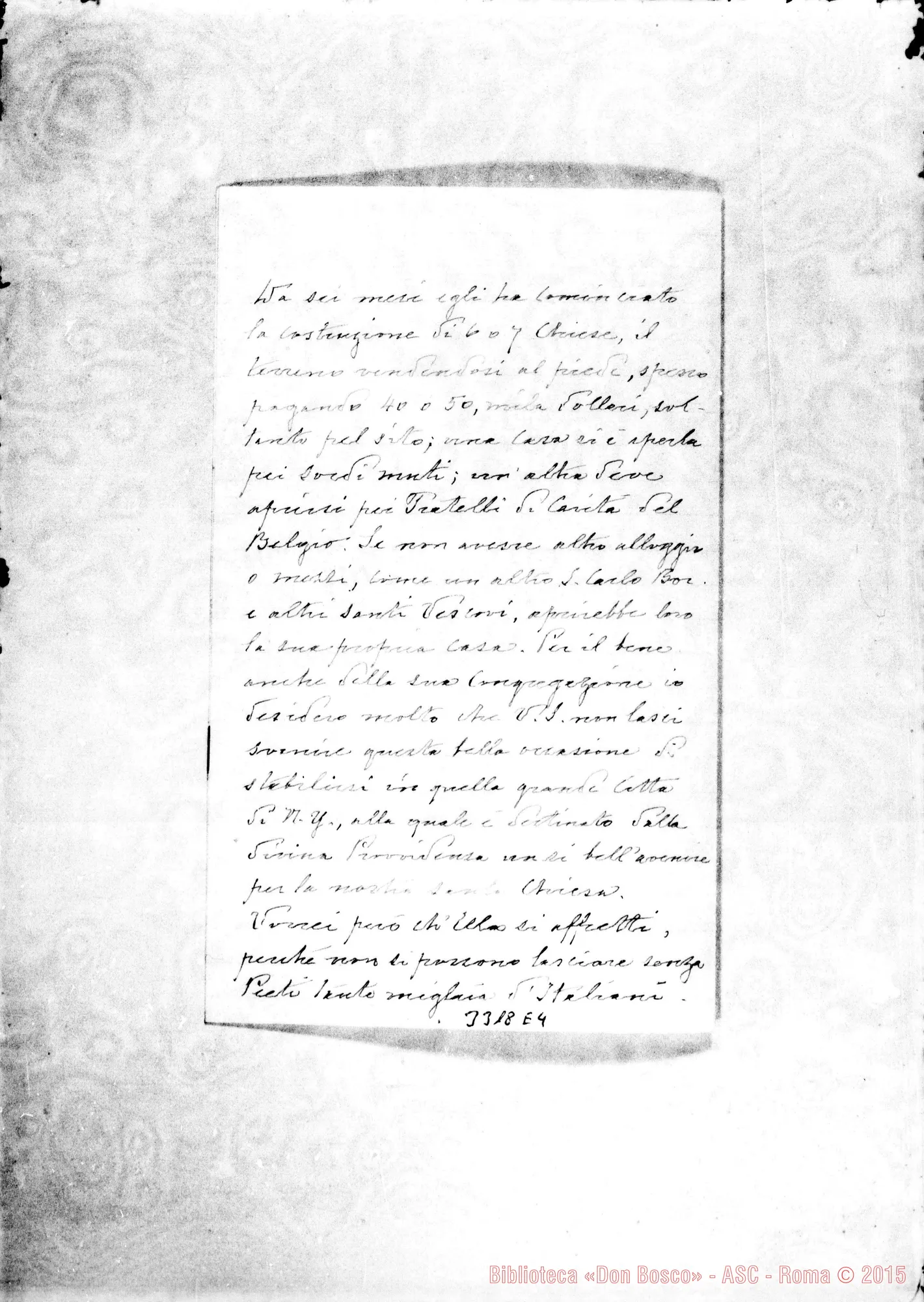 Fotogramma E 4 — Don Edmondo M.-Rev.mo Vicario, 1’ 1-02-1888