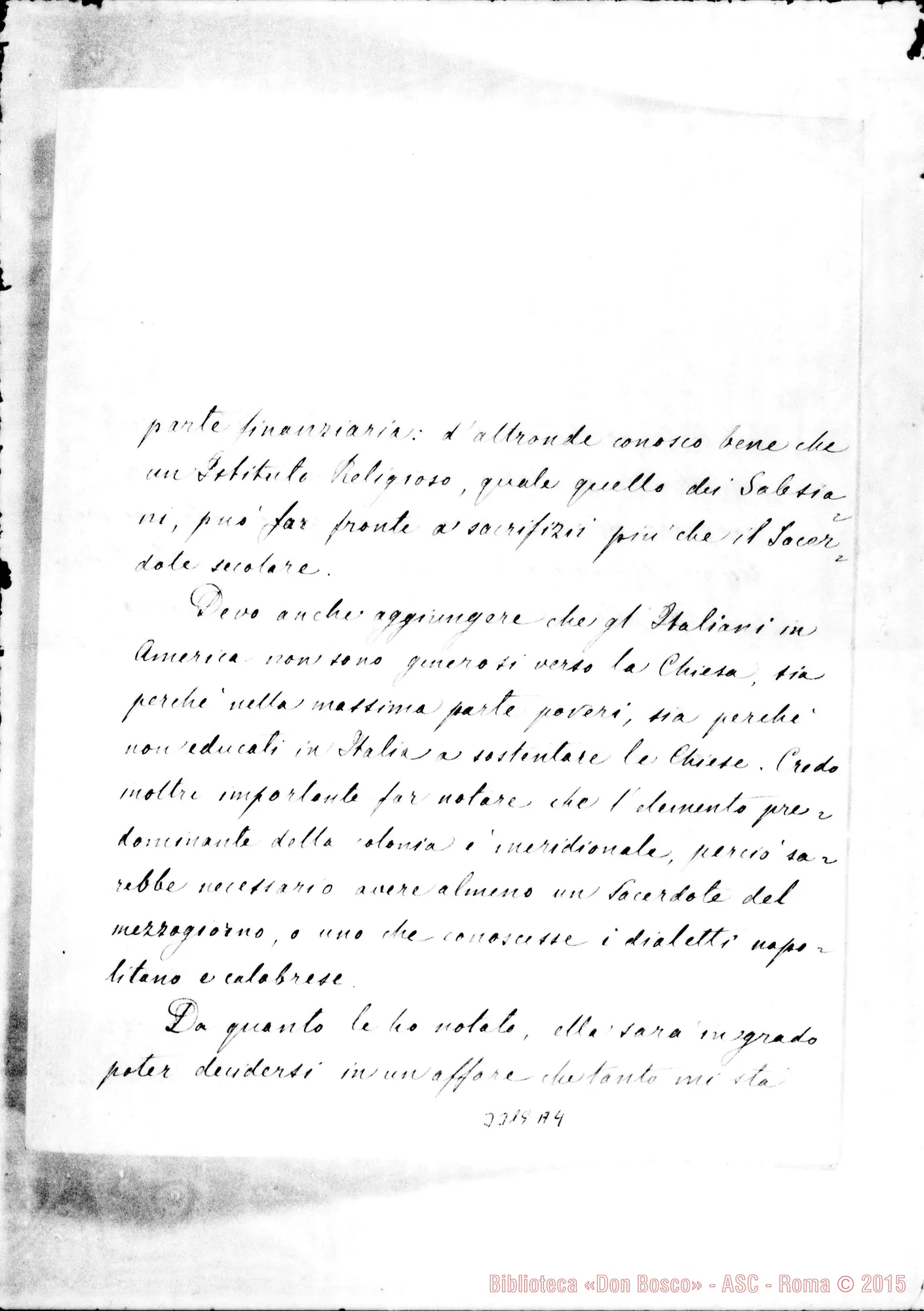 Fotogramma A 4 — Michele Agostino Corigan, arciv. di New York-Don Rua Autogr. Rua