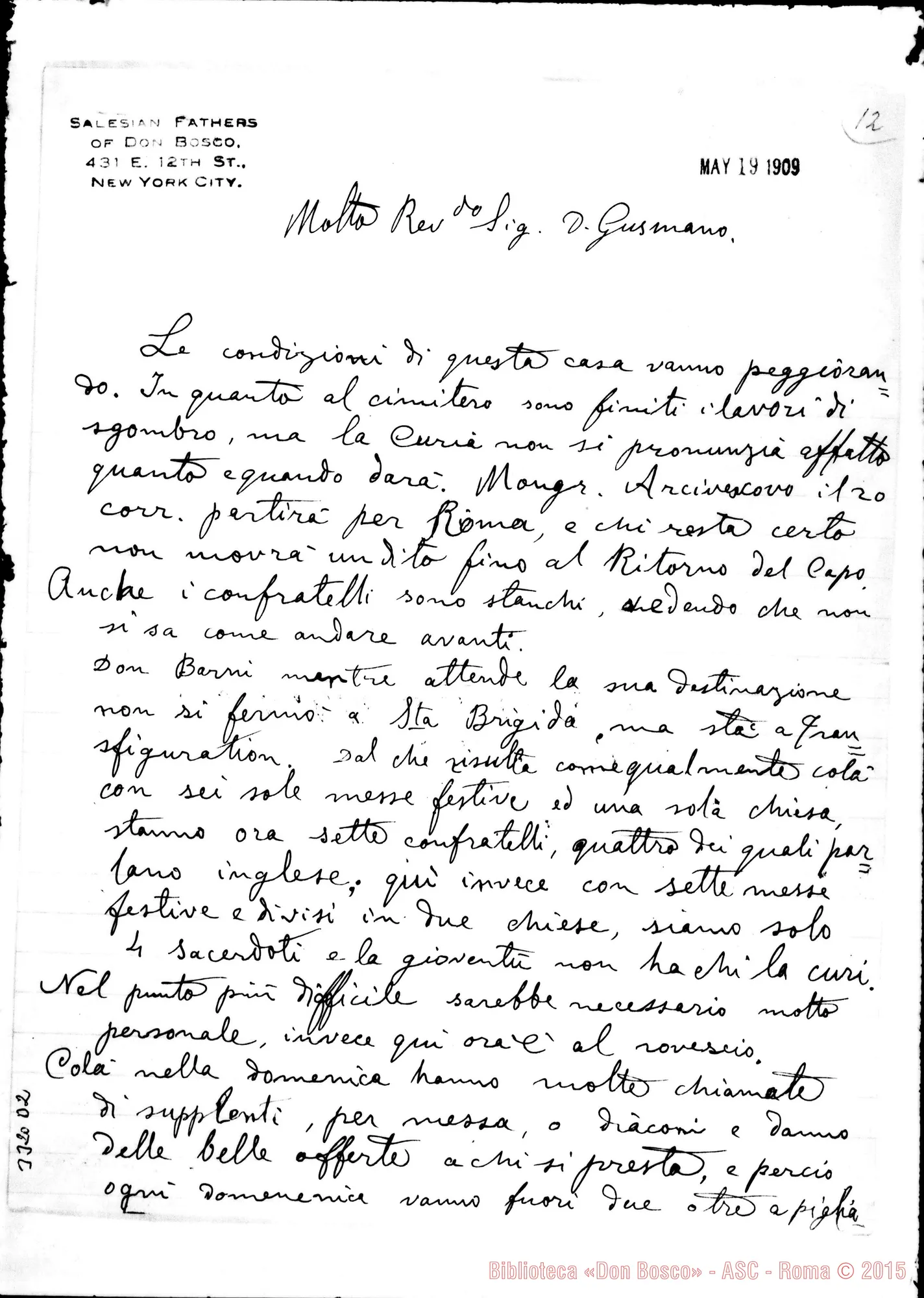 Fotogramma D 2 — Don Giovanni Ferrazza-Don Gusmano. New York, 19-05-1909