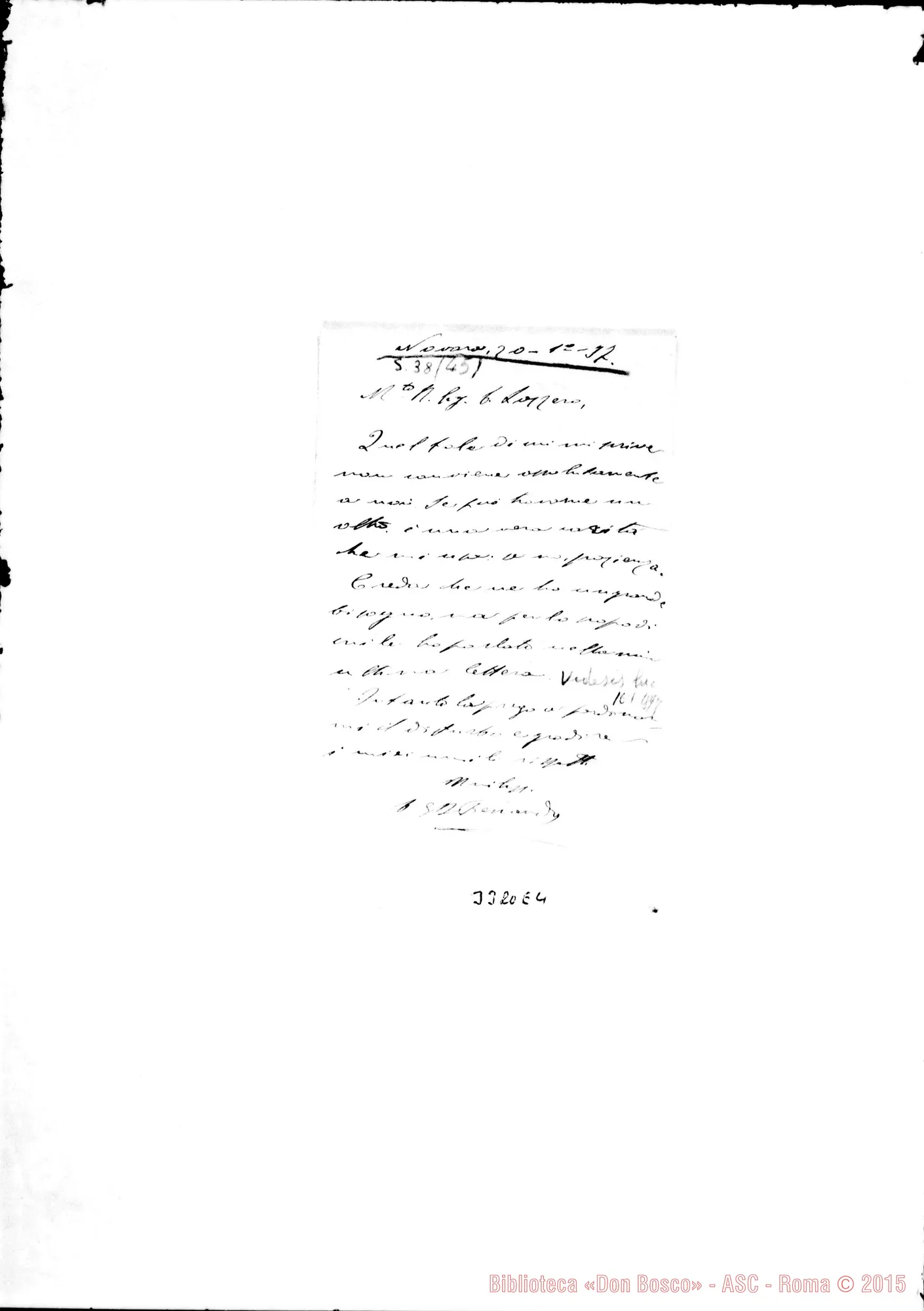 Fotogramma E 4 — Don Ferrando-Don Lazzero. Novara, 20-01-1897
