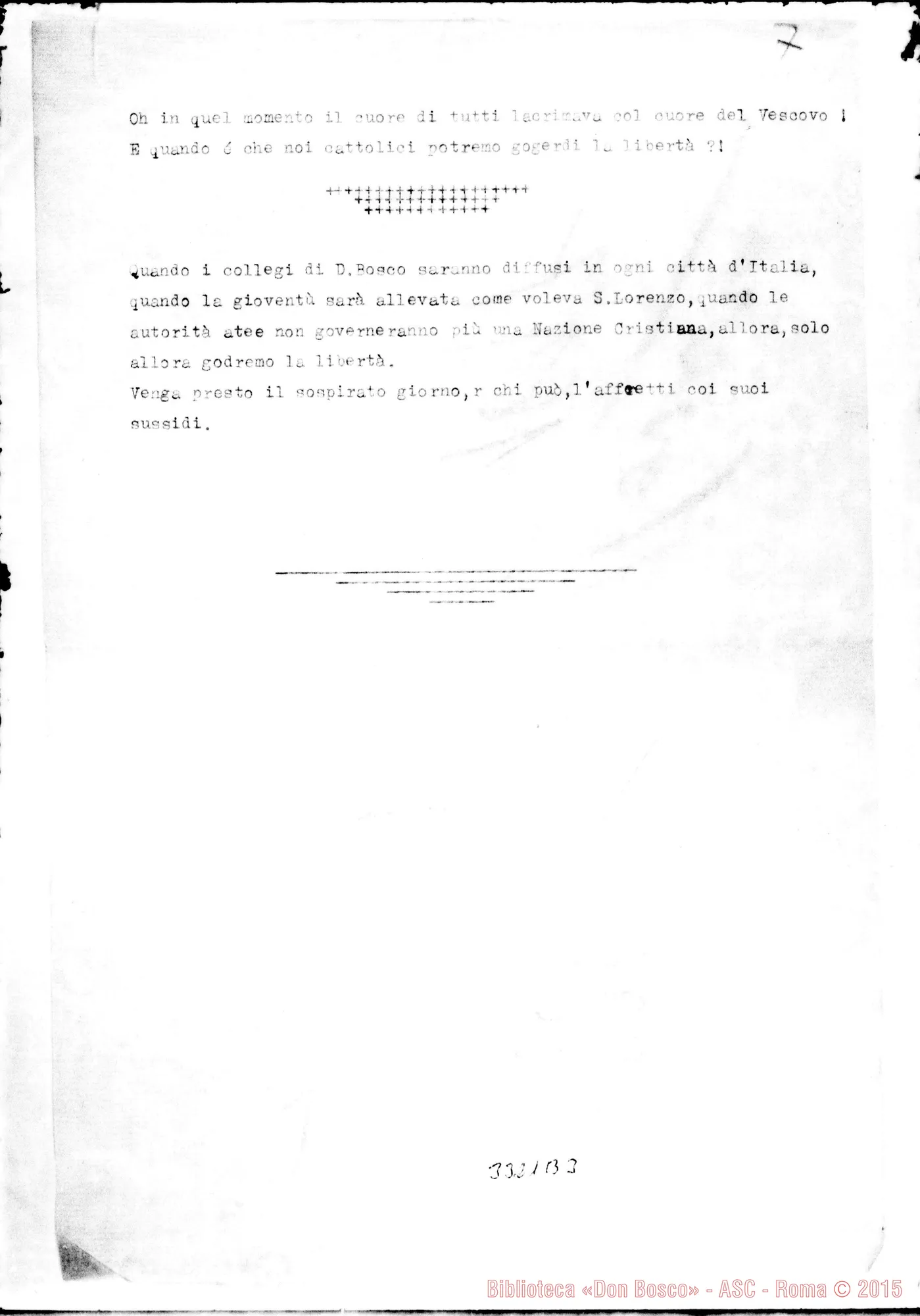 Fotogramma B 3 — Benedizione della nuova chiesa. Relazione