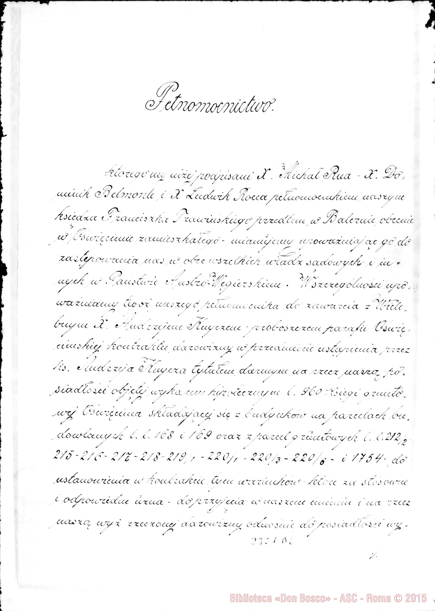 Fotogramma D 6 — Delegazione A Don Travinski. Acclusa traduzione. 1898
