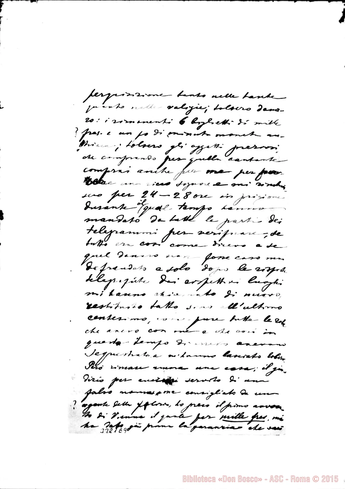Fotogramma E 9 — Don Francesco Travinski-Don Rua. Senza data