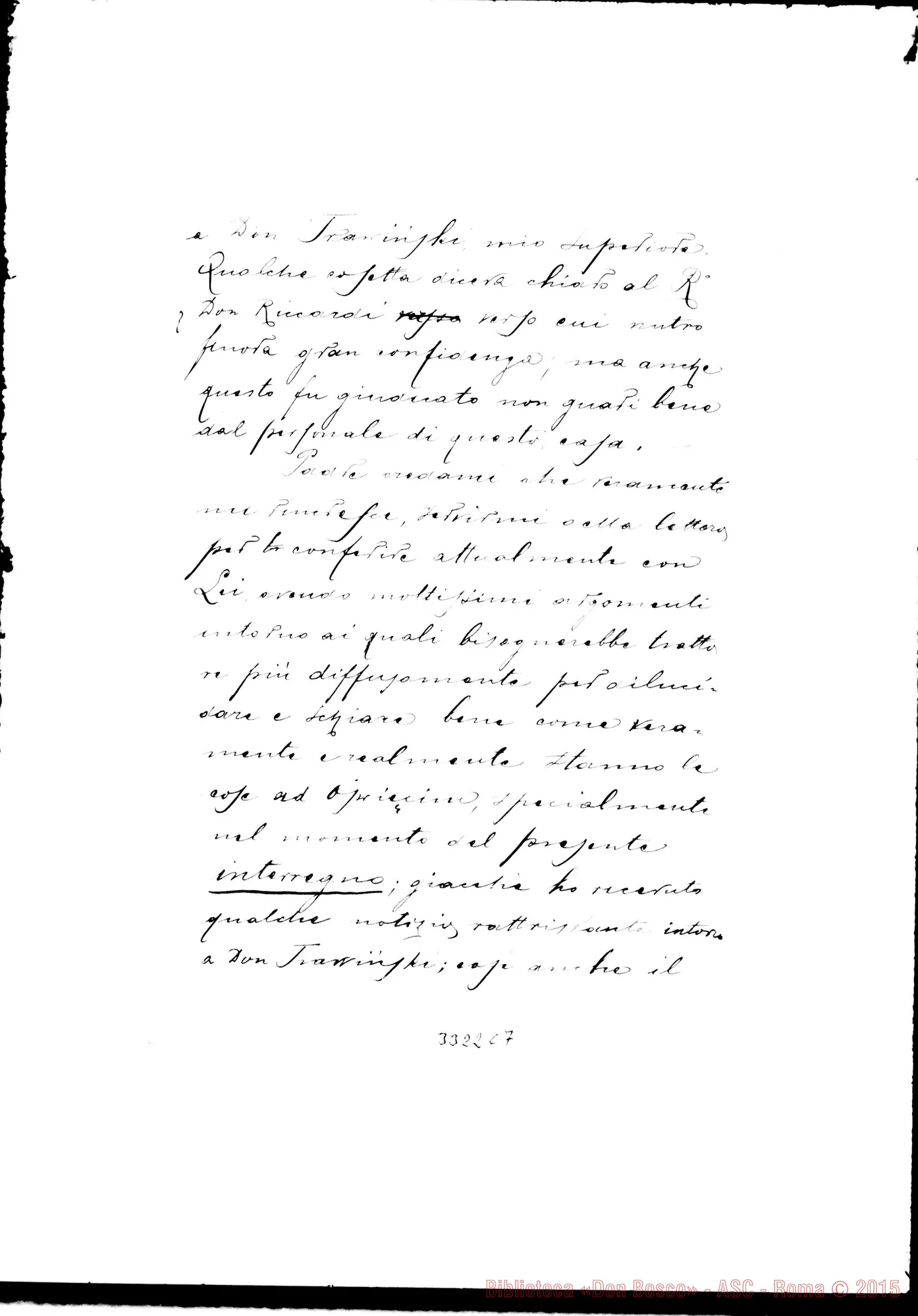 Fotogramma C 7 — Don Kopczynski Giuseppe-Don Rua. Oswiecim, 9-11-1899 Autogr. Rua