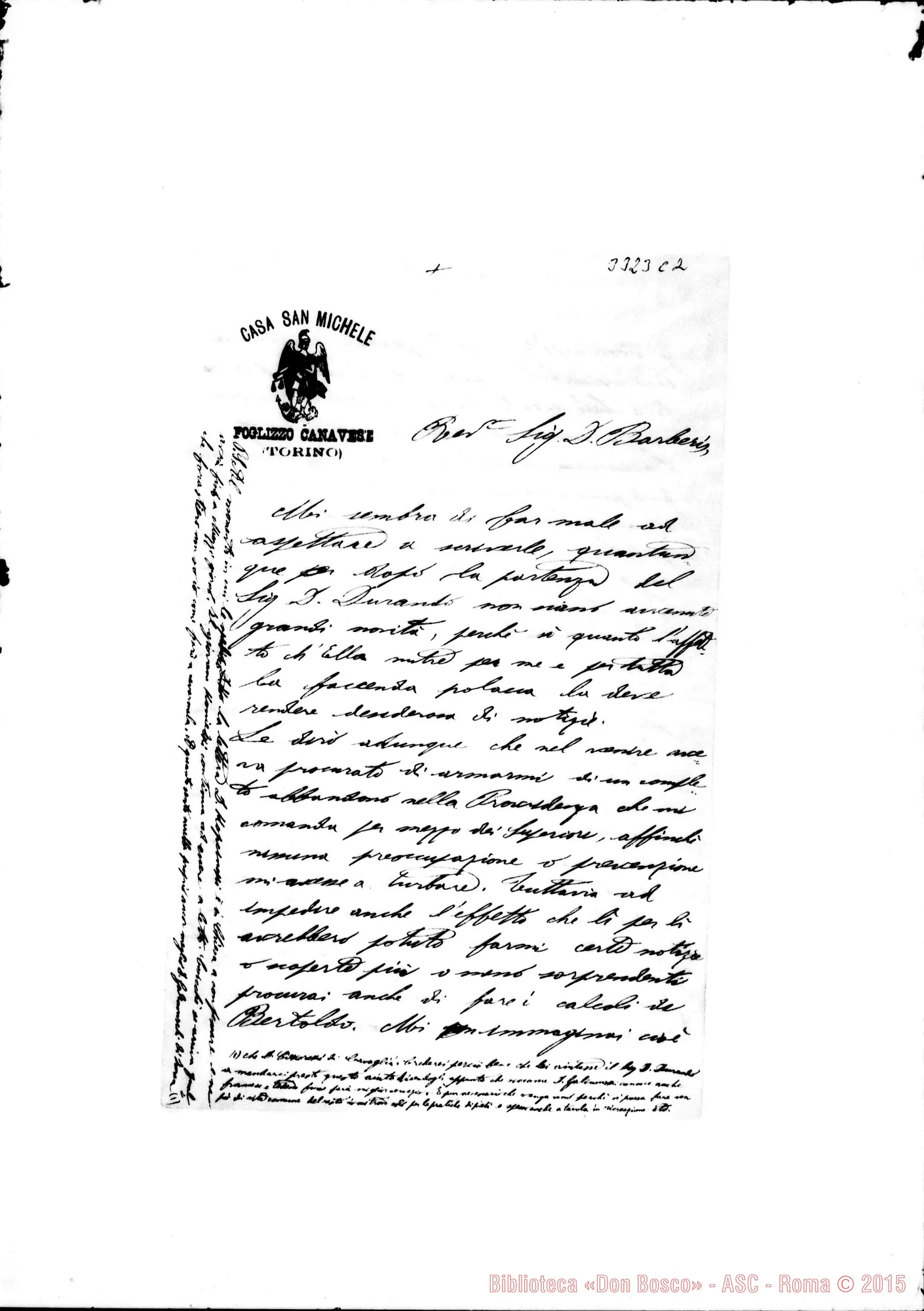 Fotogramma C 2 — Don Manassero-Don Barberis. Oswiecim, 19-12-1899