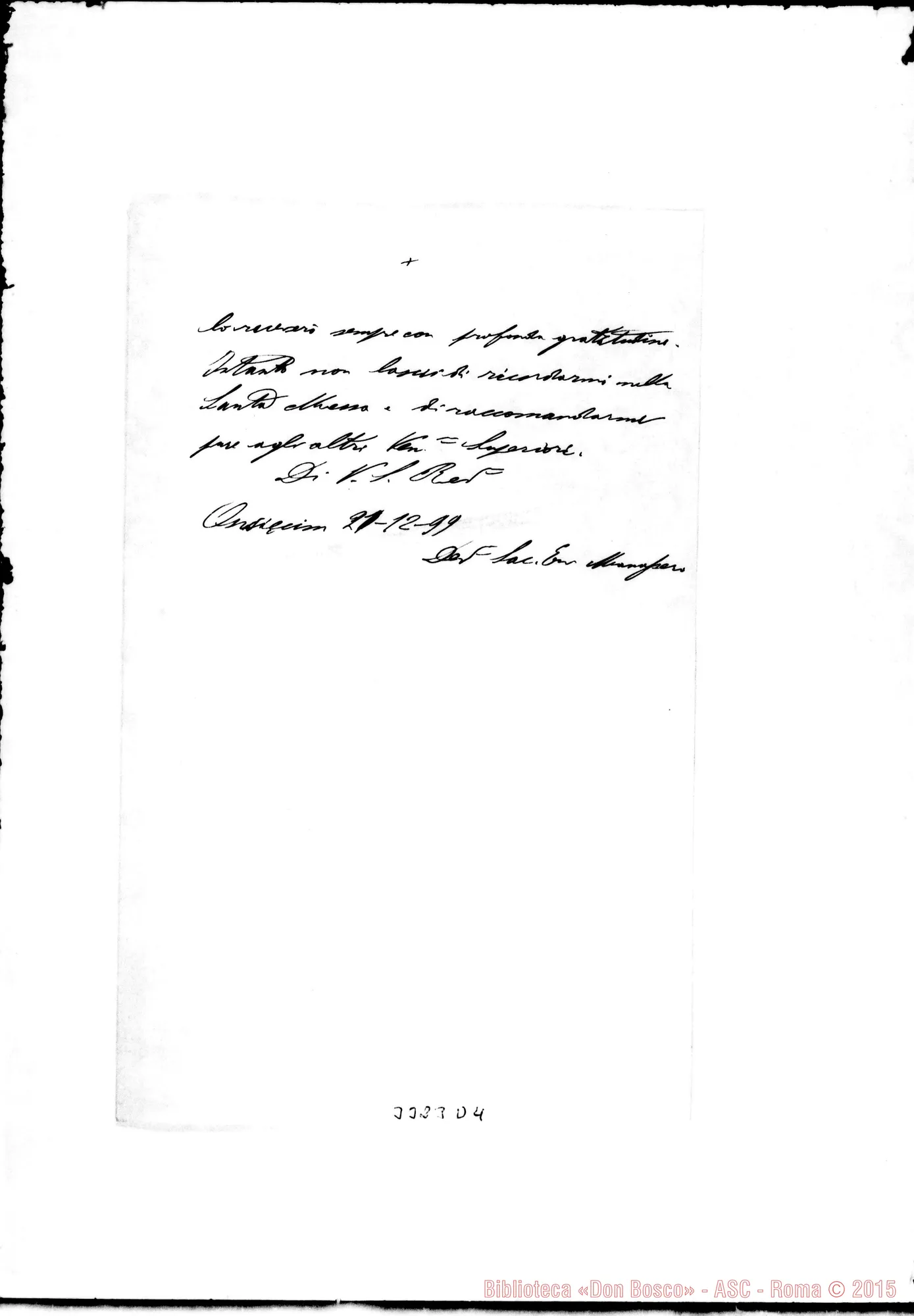 Fotogramma D 4 — Don Manassero-Don Durando. Oswiecim, 21-12-1899