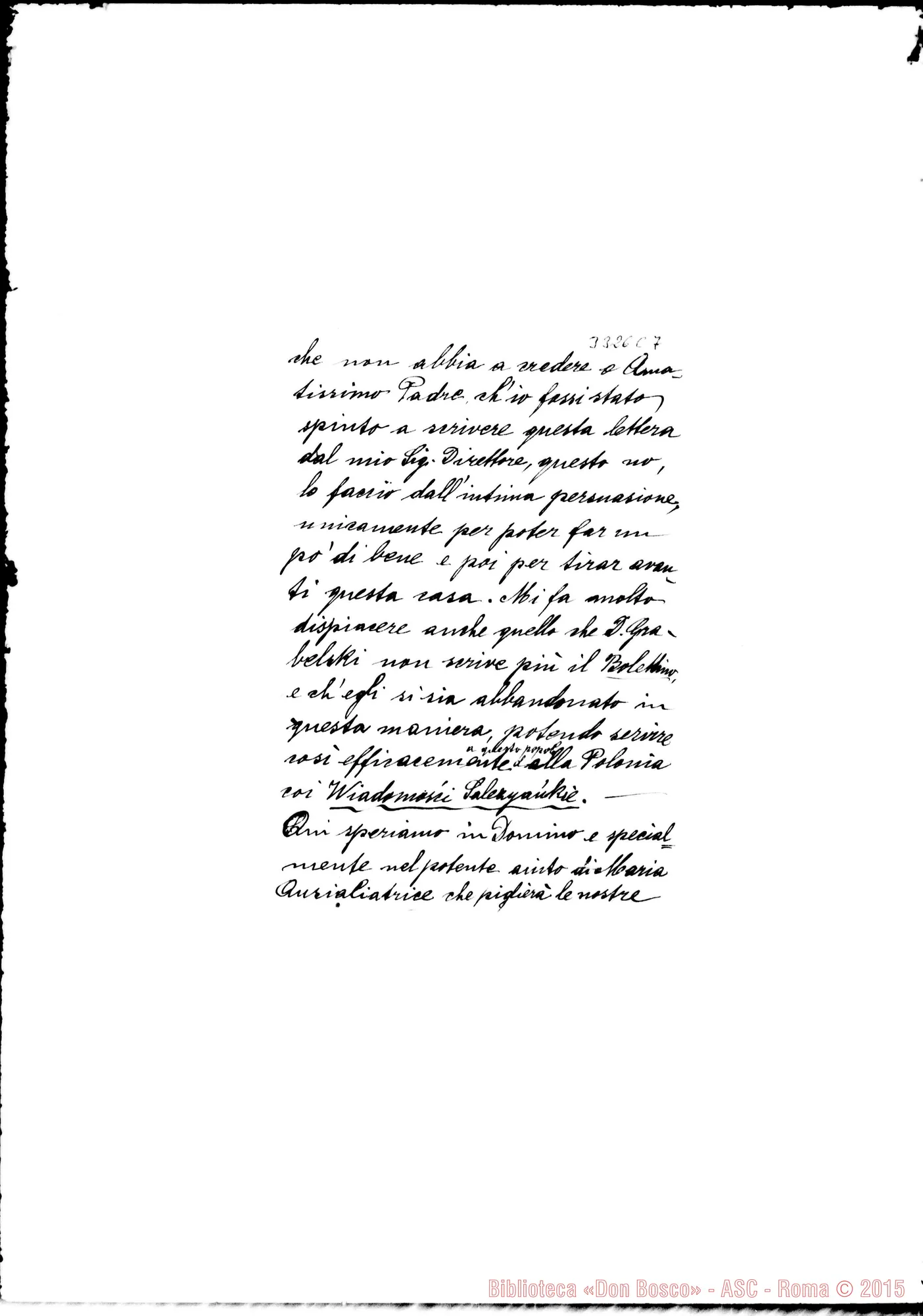 Fotogramma C 7 — Don Kurpisz Teodoro-Amatissimo Padre. Oswiecim, 12-11-1900
