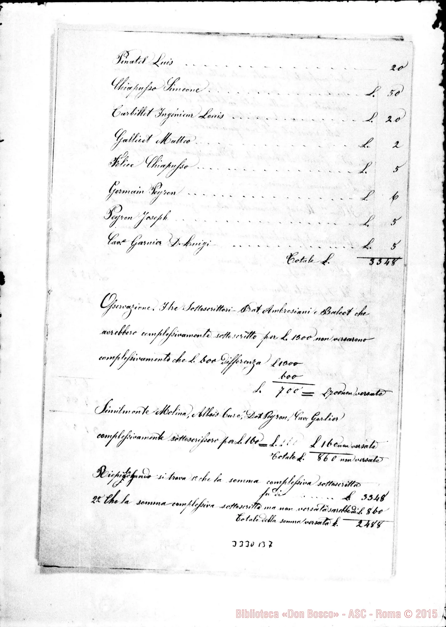 Fotogramma B 7 — Can Guillaume: copie delle carte del canonico Guillaume