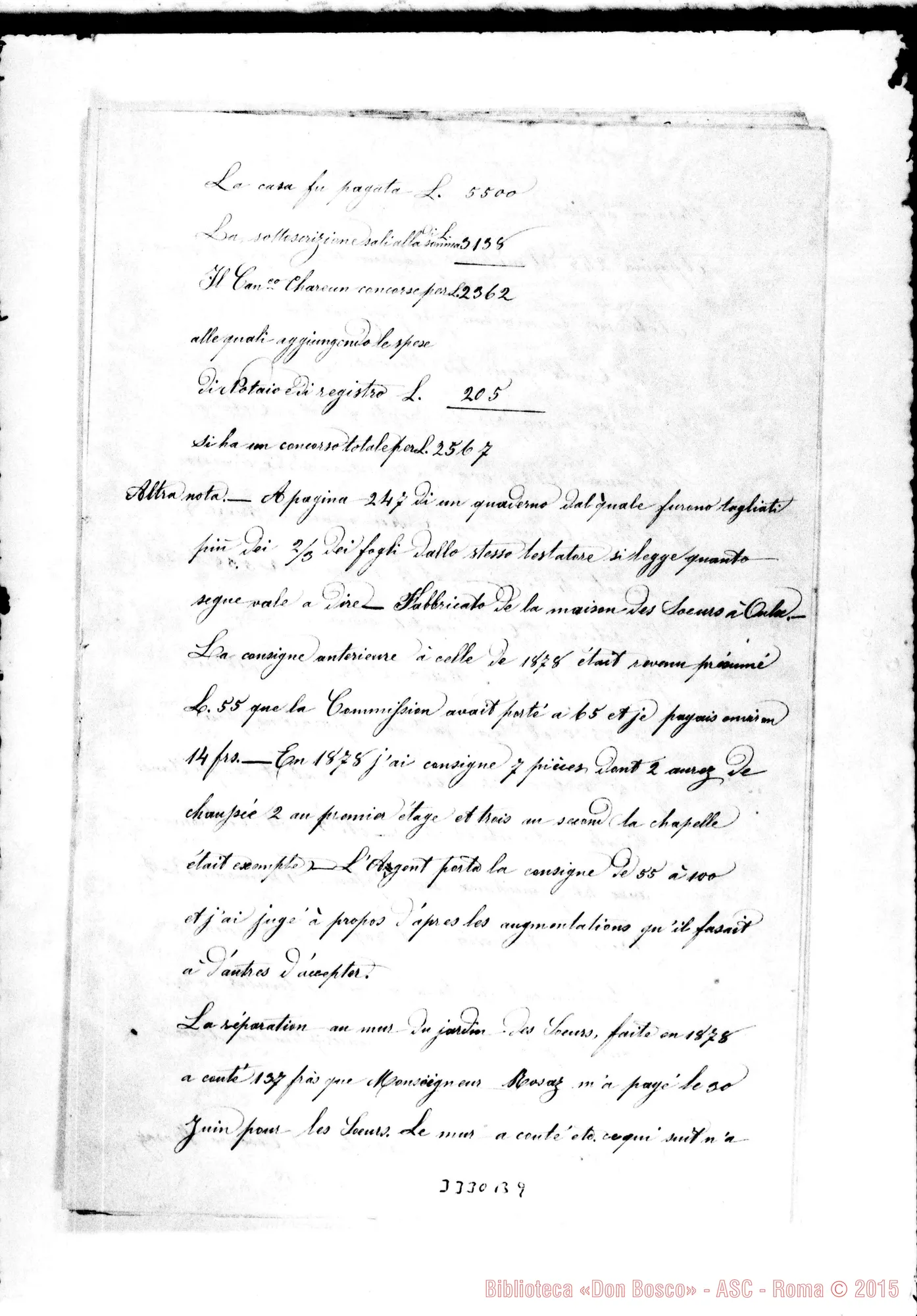 Fotogramma B 9 — Can Guillaume: copie delle carte del canonico Guillaume