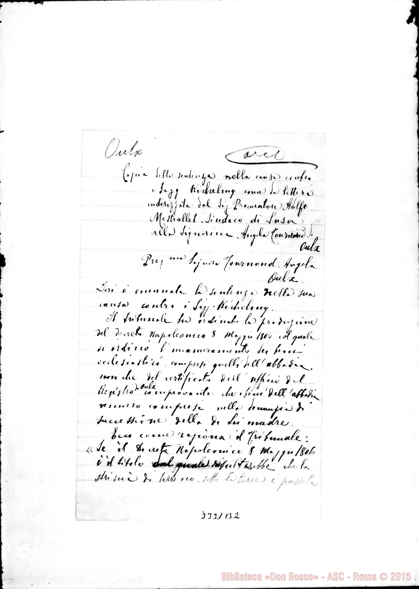 Fotogramma B 2 — A. Mestrallet-Angela Tournond. Susa, 10-12-1908