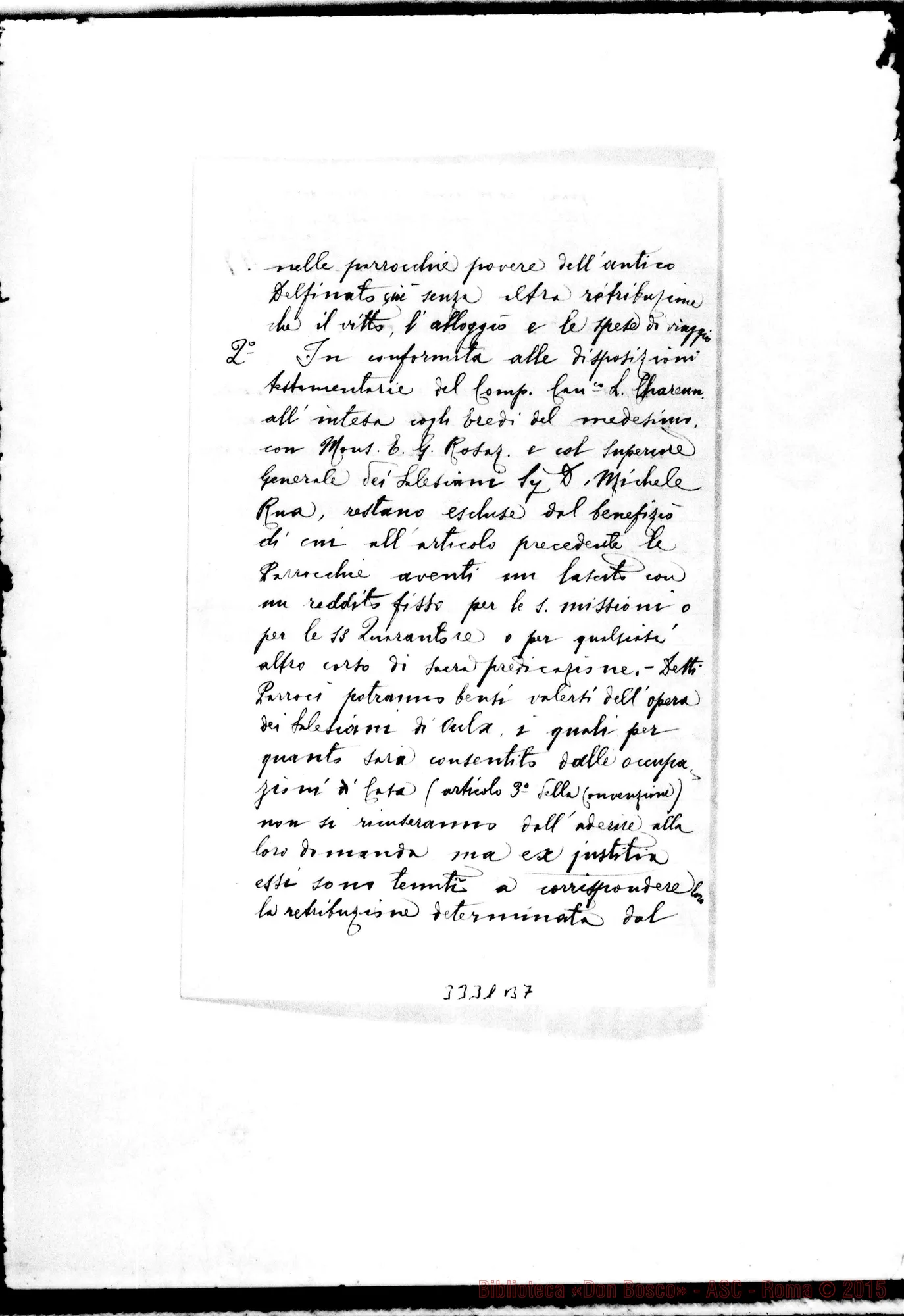 Fotogramma B 7 — Don Roccia-Vescovo di Susa. Oulx, 14-06-1909. Autogr. Rua in busta
