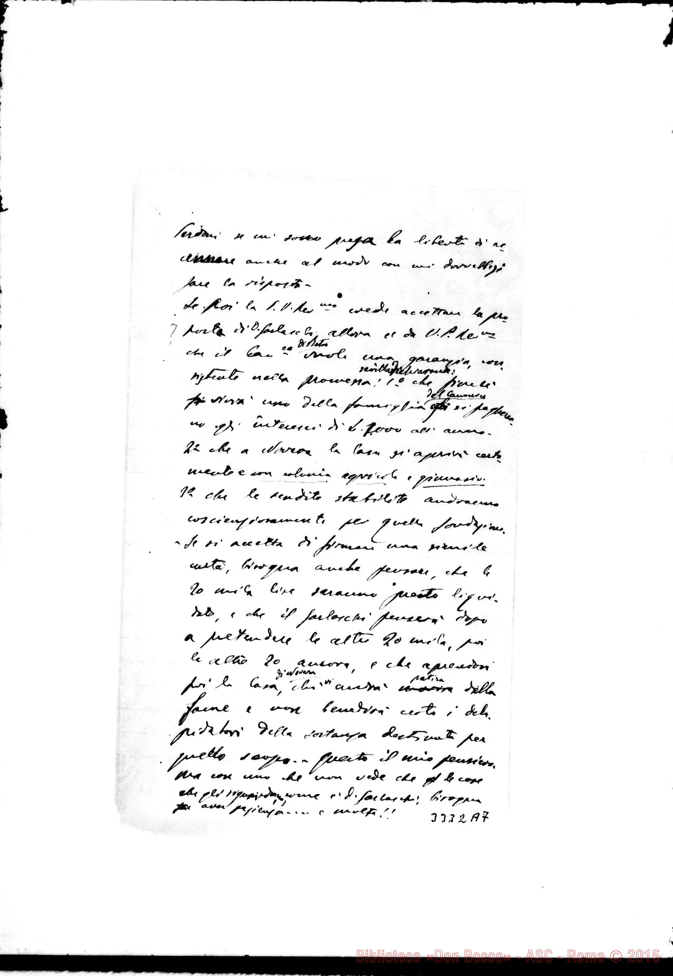 Fotogramma A 7 — Don Piccollo-Rev.mo Padre. Randazzo, 26-03-1904 Autogr. Rinaldi