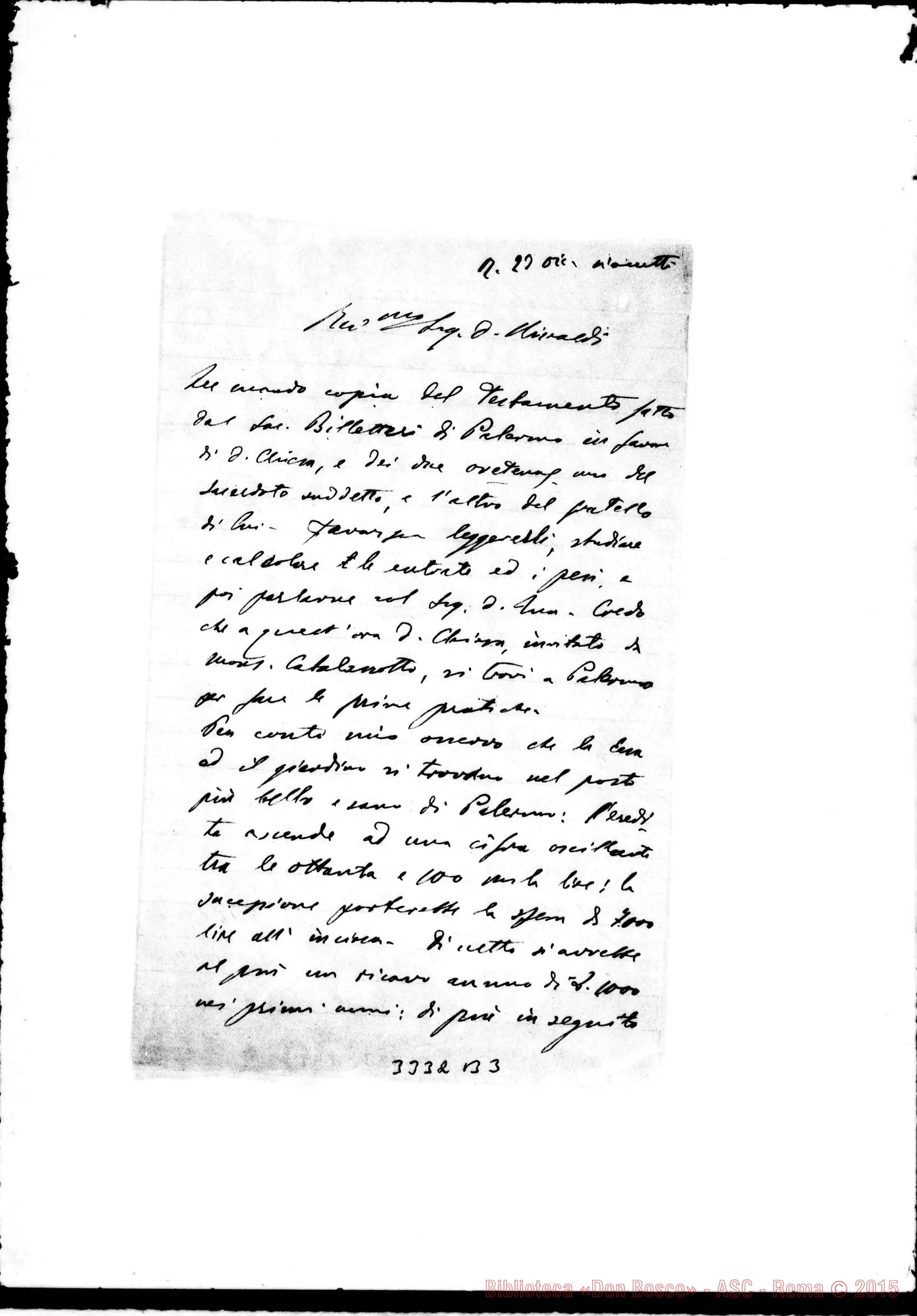 Fotogramma B 3 — Don Piccollo-Don Rinaldi. Ali Marina, 14-12-1901