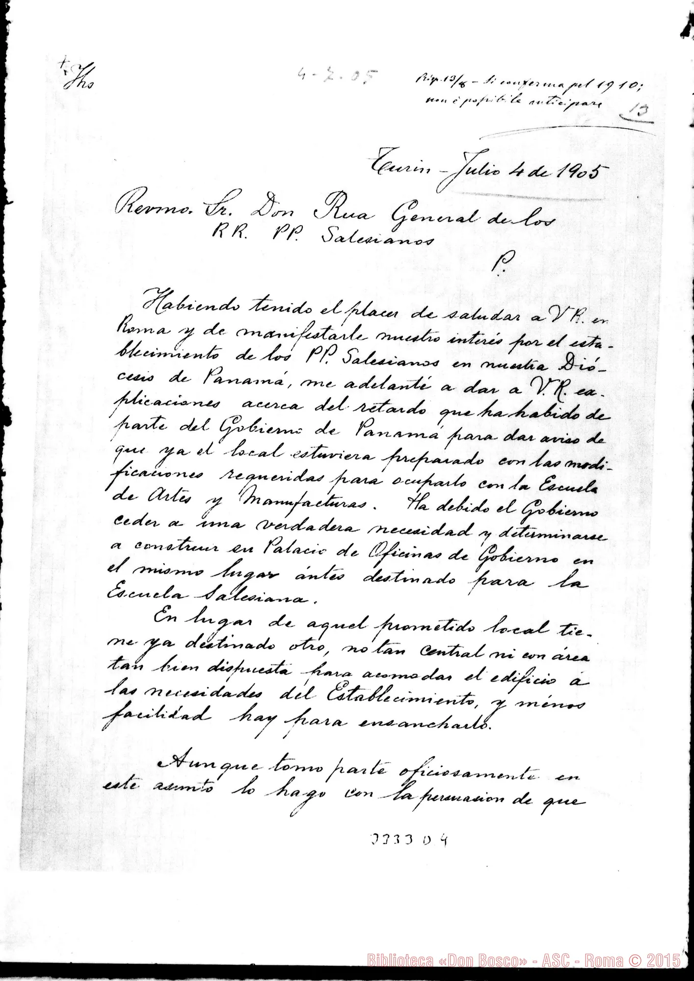 Fotogramma D 4 — Frane. Javier Junguito, vesc. di Panamá-Don Rua. Turin, 4-07-1905