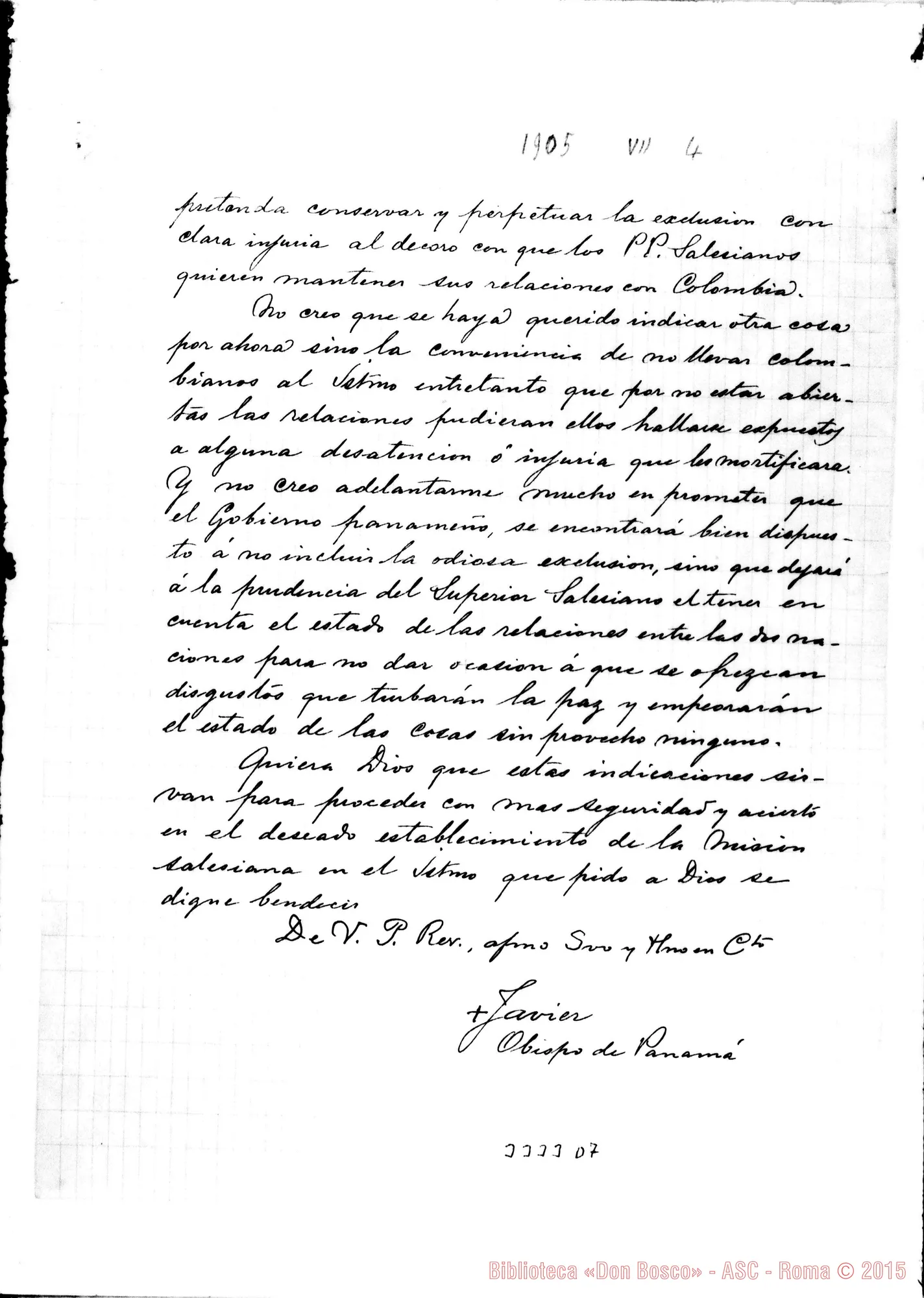 Fotogramma D 7 — Frane. Javier Junguito, vesc. di Panamá-Don Rua. Turin, 4-07-1905