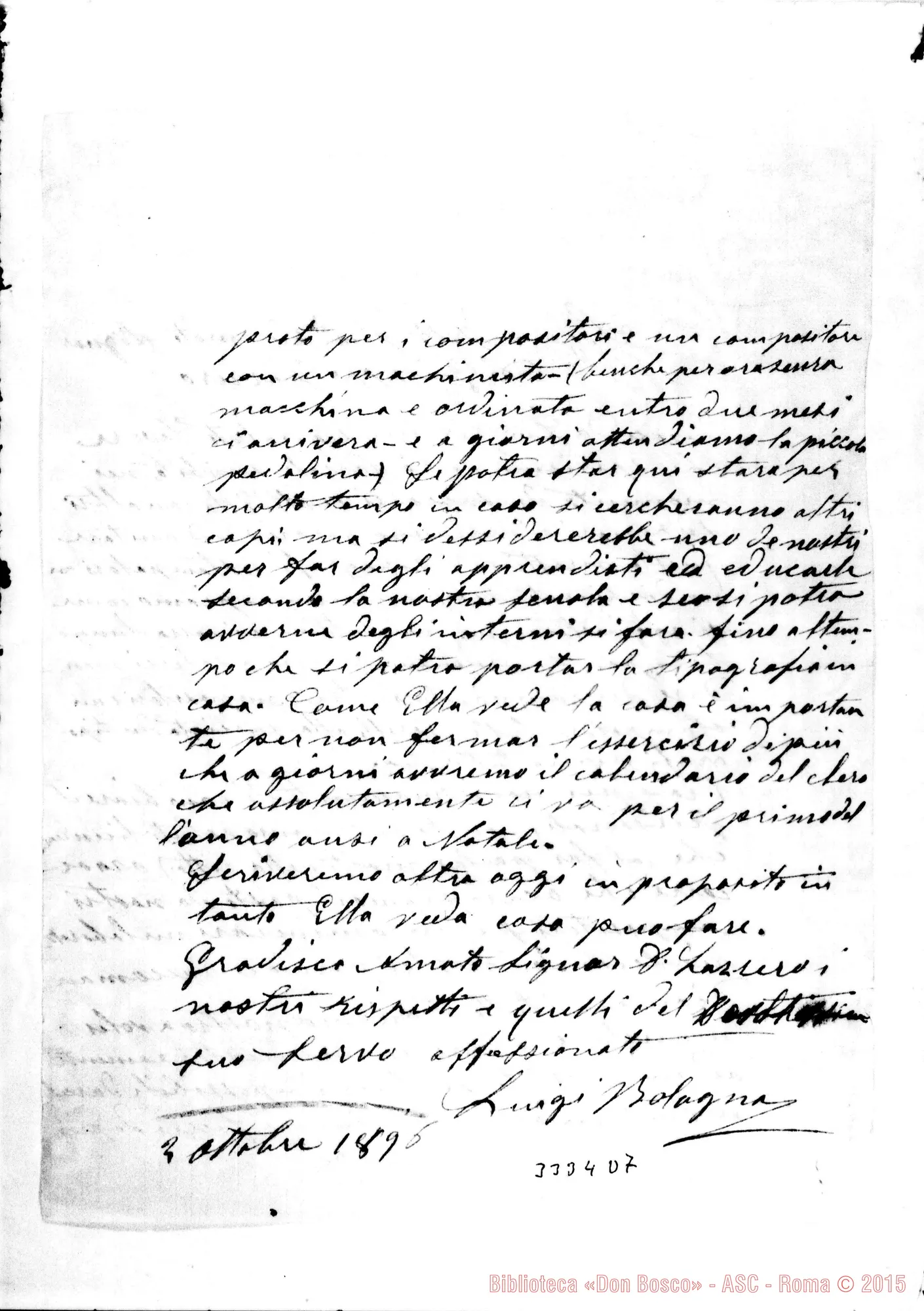 Fotogramma D 7 — Don Luigi Bologna-Don Lazzero. Parma, 2-10-1896