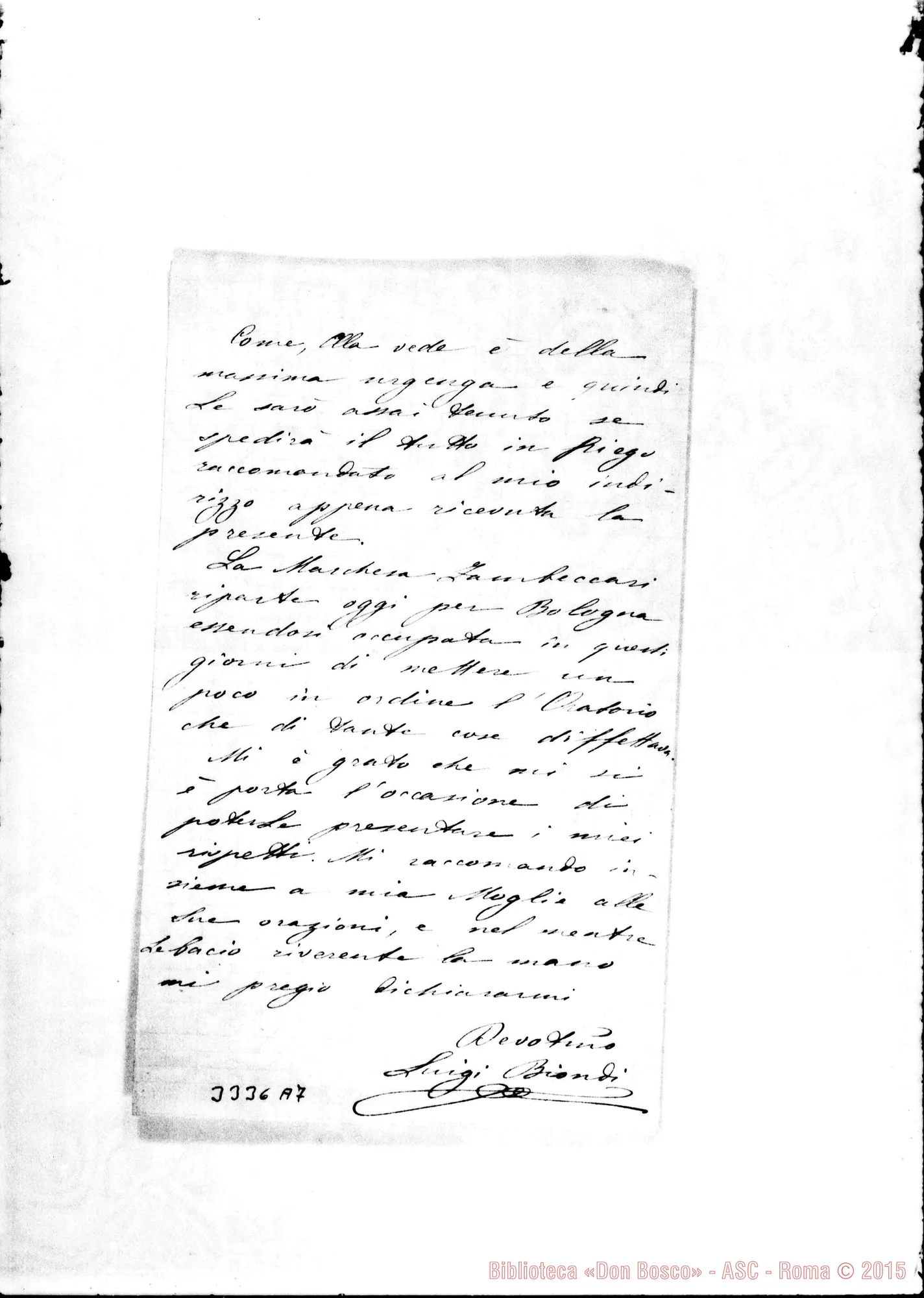 Fotogramma A 7 — Luigi Biondi-Don Rua. Parma, 27-10-1889