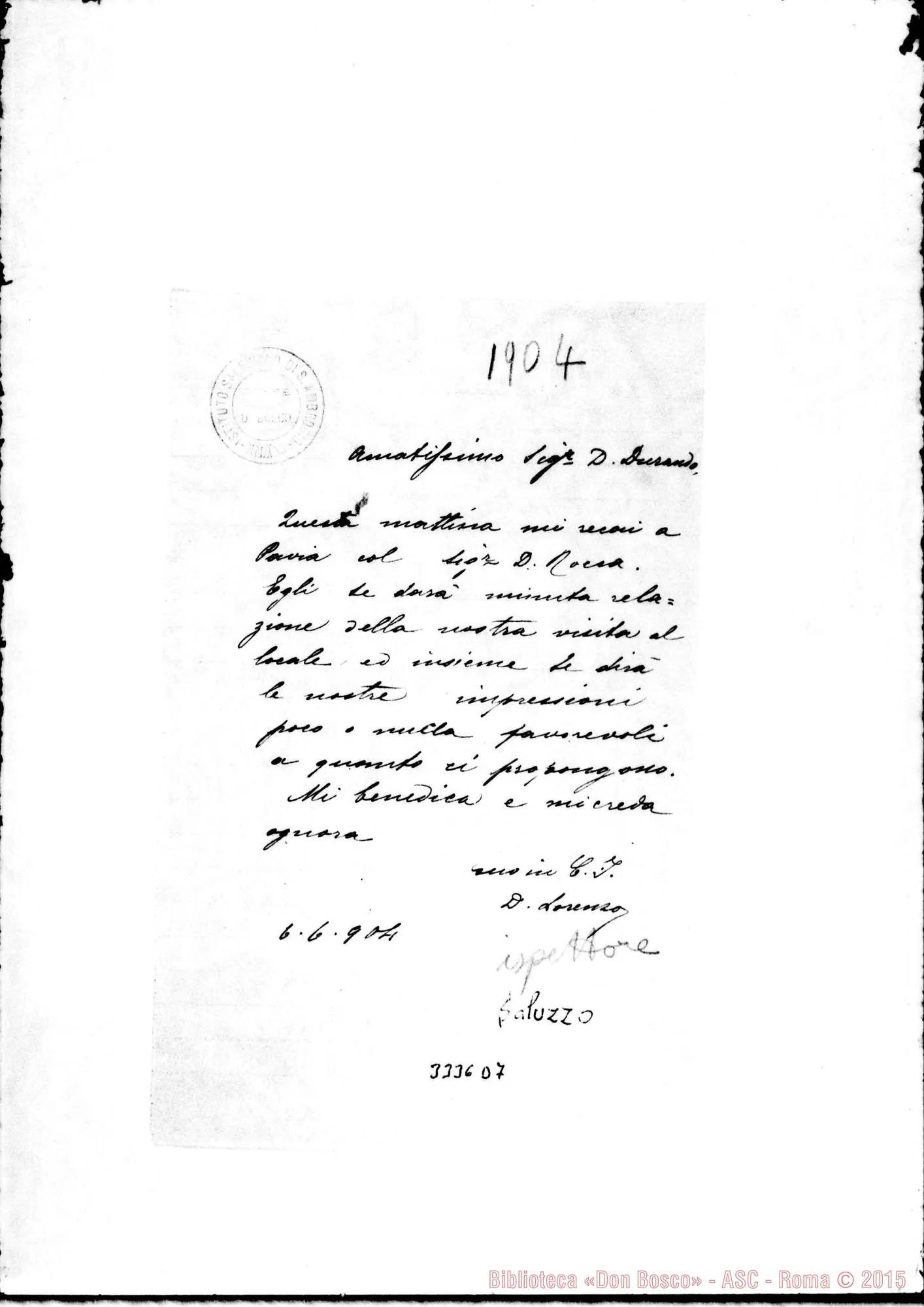 Fotogramma D 7 — Don Lorenzo Saluzzo-Don Durando, il 6-06-1904