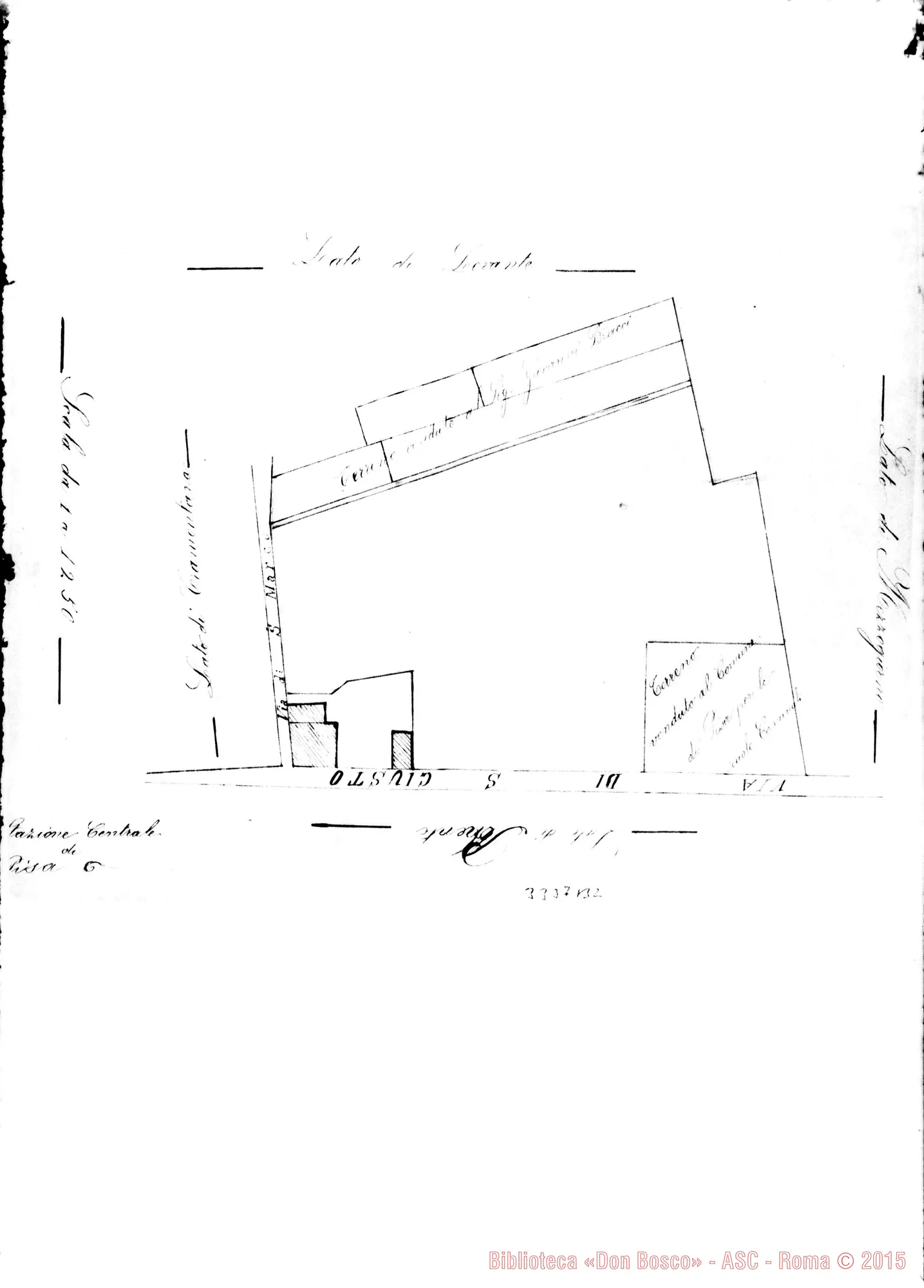 Fotogramma B 2 — Pisa: Don Barberis Giov. Batt.-Don Rua. Lucca, 9-03-1891. Allegato disegno