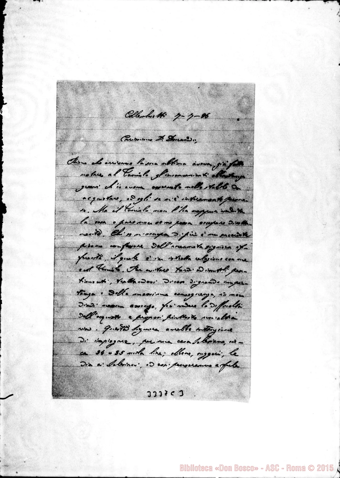Fotogramma C 3 — Don Barberis Giov. Batt.-Don Durando. Collesalvetti, 7-07-1896