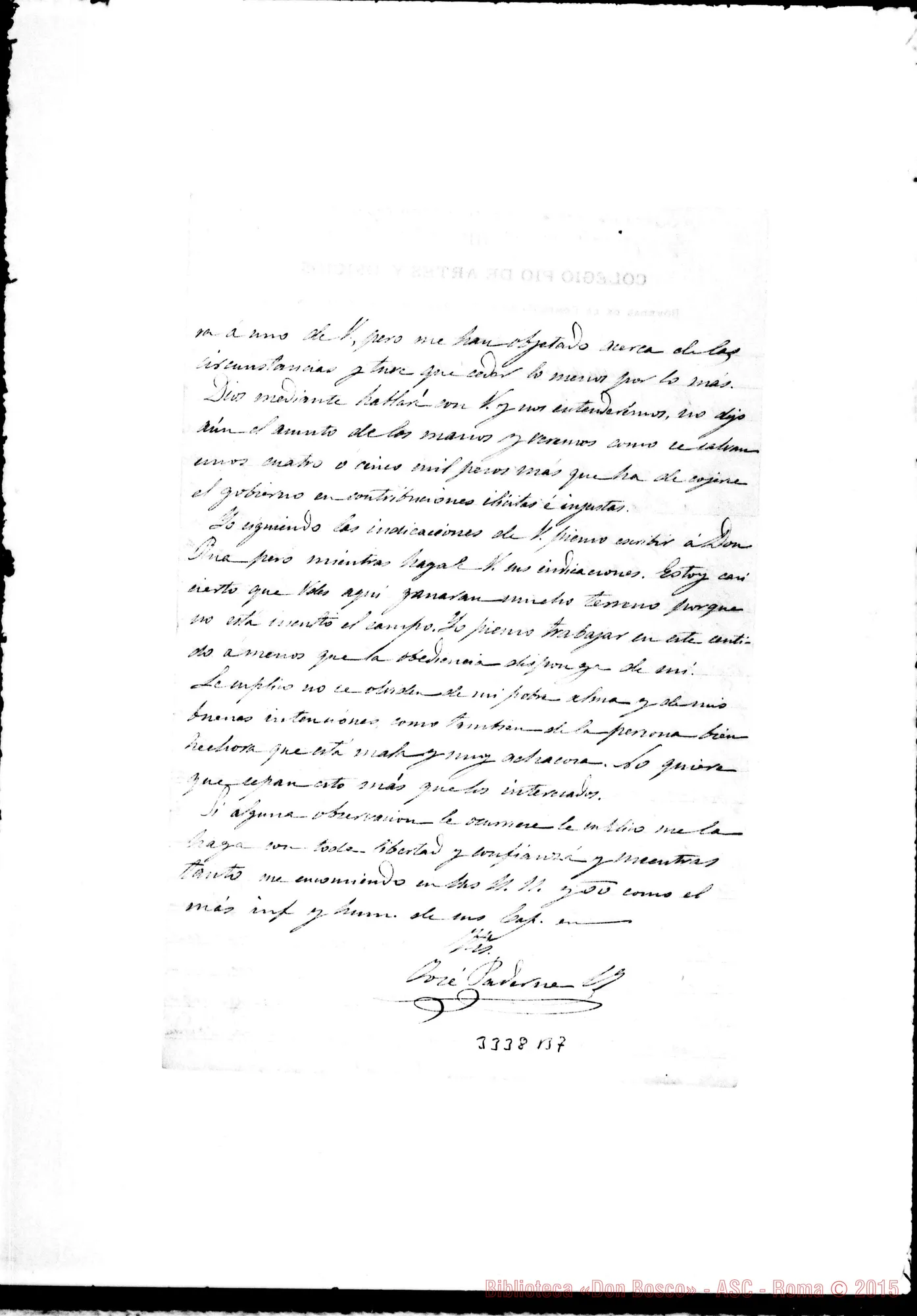 Fotogramma B 7 — José Paderne, S.J.-Don Piccono. Puebla, 9-05-1893
