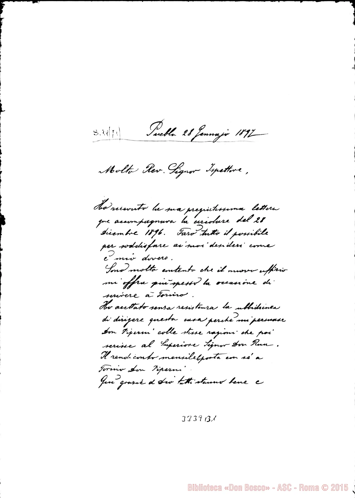 Fotogramma B 1 — Don Visintainer Simone-Ispettore. Puebla, 28-01-1897