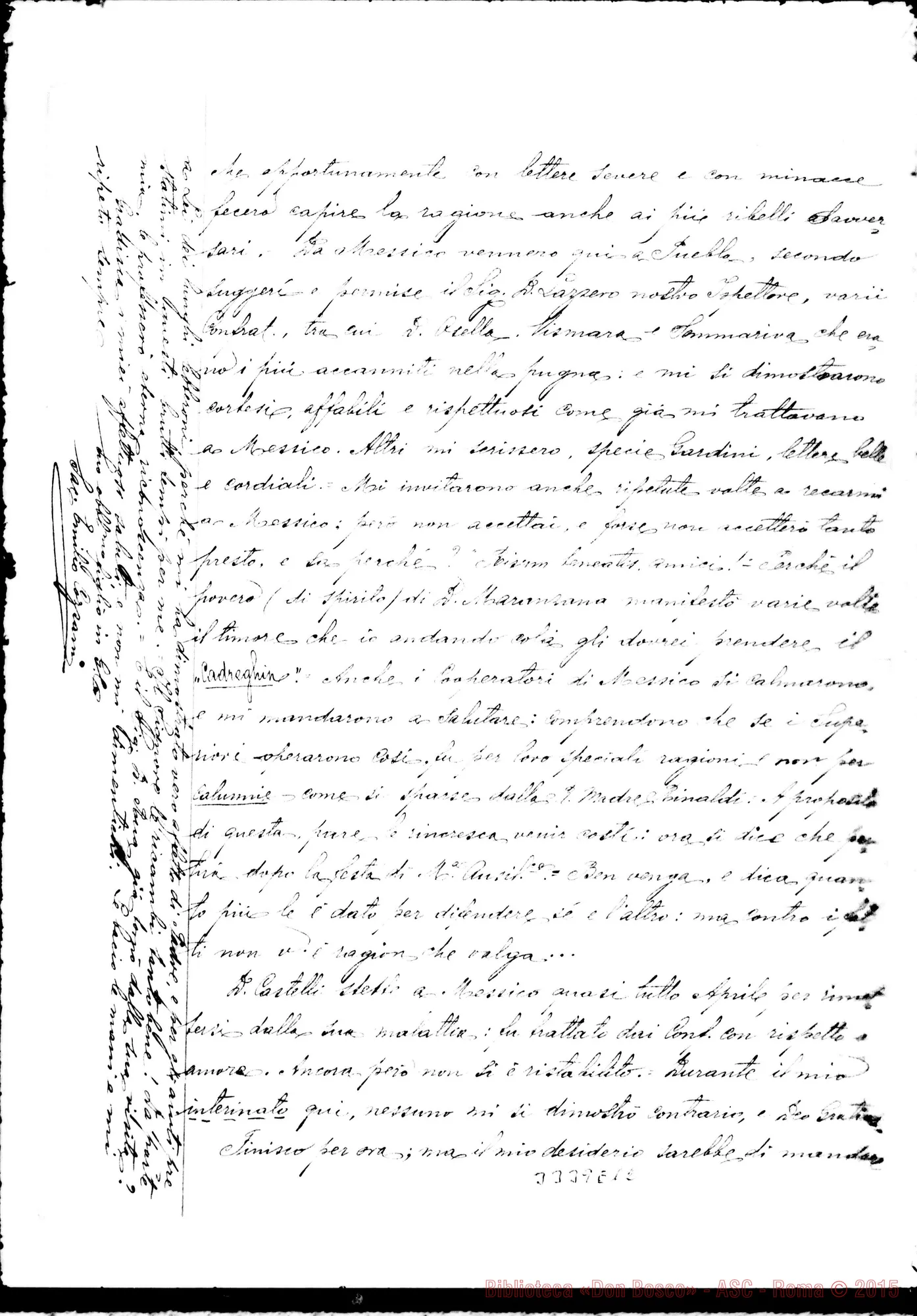 Fotogramma E 12 — Don Emilio Cozzani-Don Barberis. Puebla, 5-04-1899