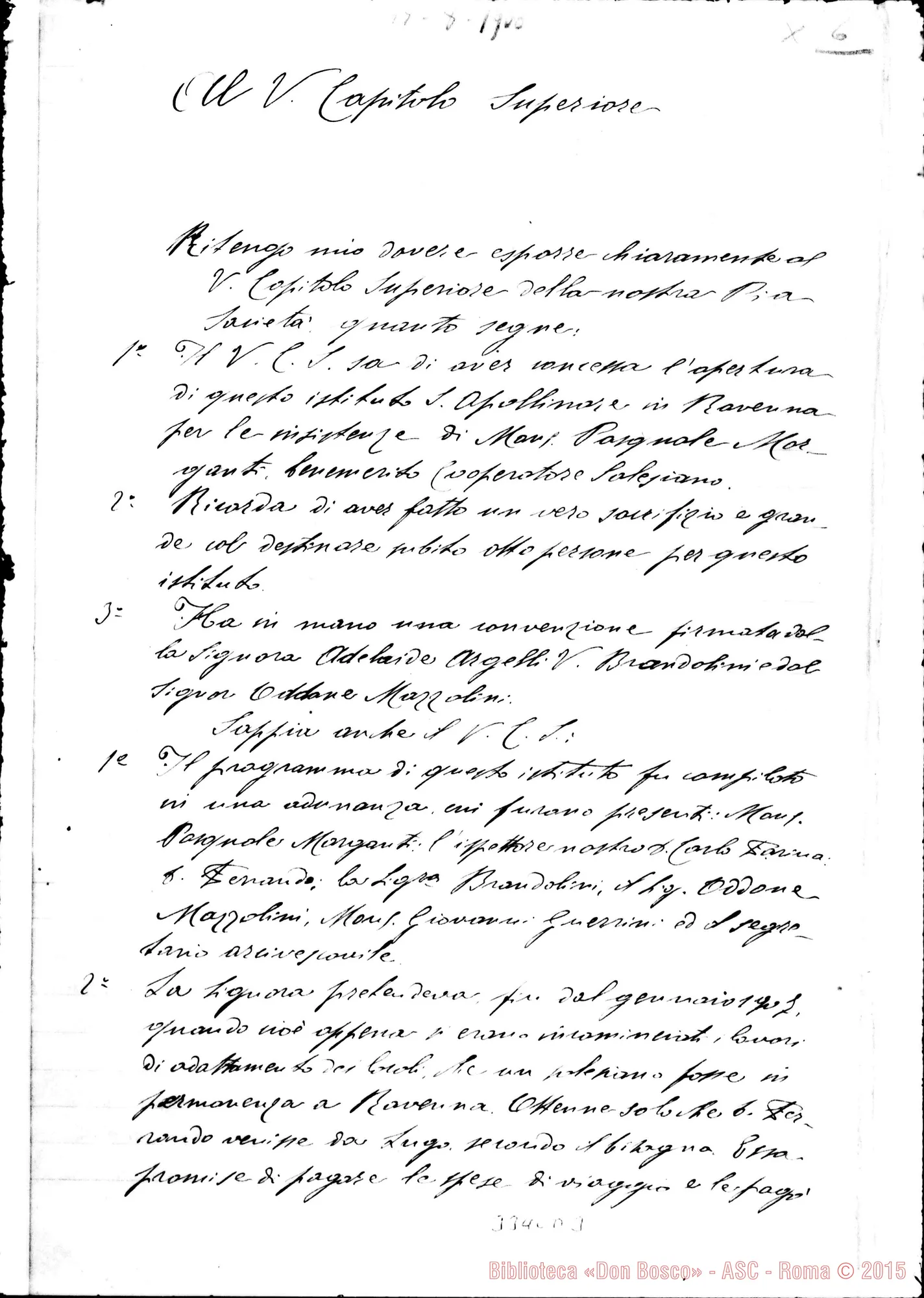Fotogramma D 3 — Don Giov. Batt. Ferrando-Capitolo Superiore. Ravenna, 15-08-1908