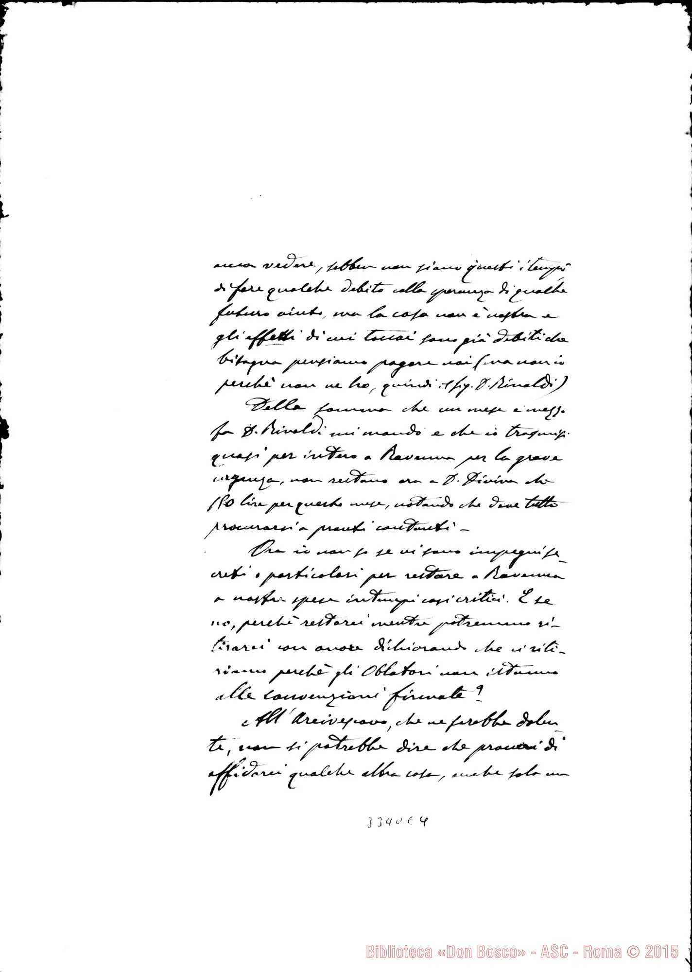 Fotogramma E 4 — Don Clemente Bretto-Don Rinaldi, il 13-03-1909 Autogr. Rinaldi
