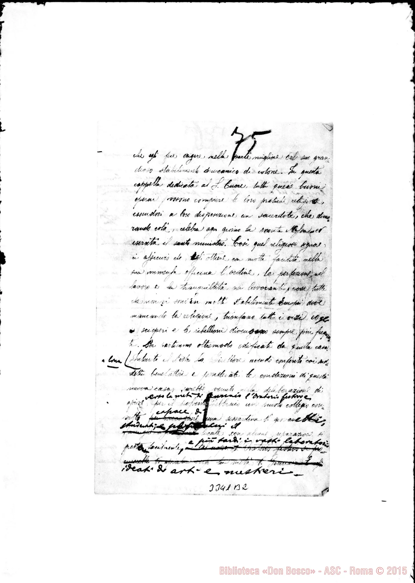 Fotogramma B 2 — delio Sironi, ch.-Don Rua. Pernambuco, 23-12-1894 Autogr. Rua