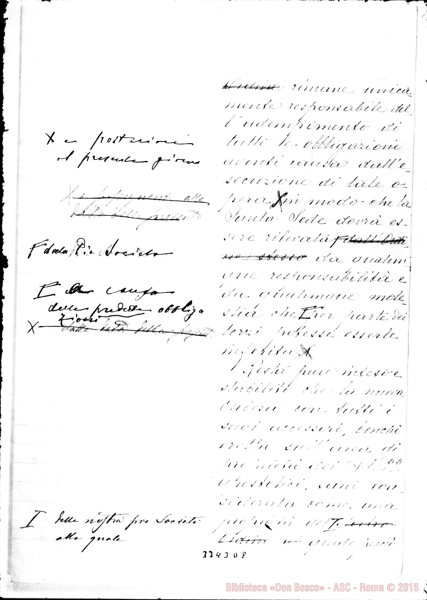 Fotogramma D 8 — Don Rua-Beatissimo Padre. Minuta di lettera. Torino, 10-11-1905