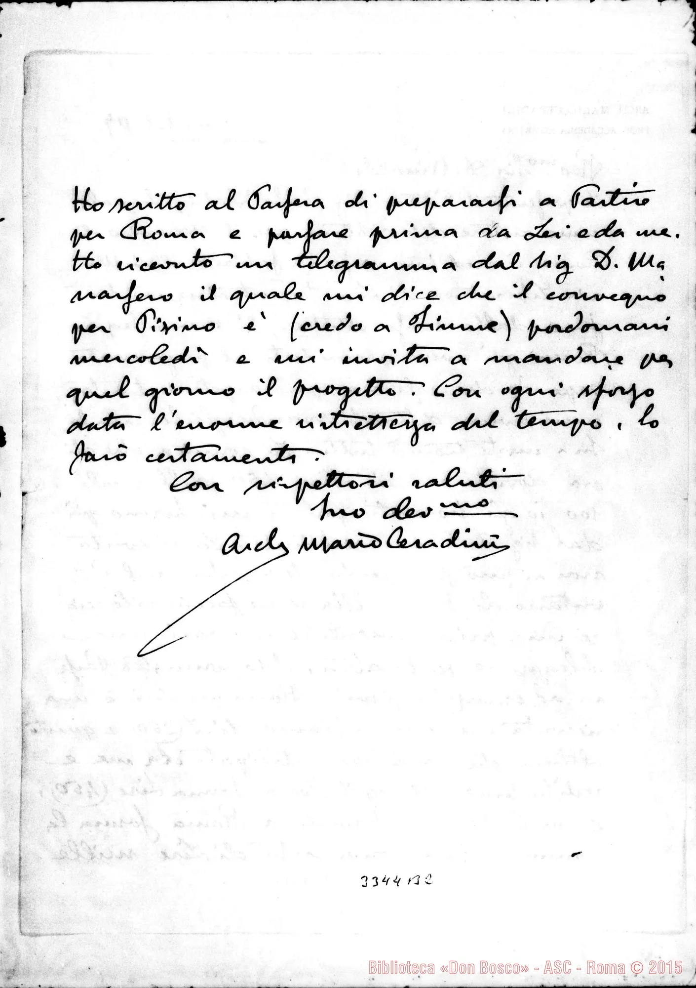 Fotogramma B 2 — Arch. Mario Ceradini-Don Rinaldi. Torino, 1-02-1909