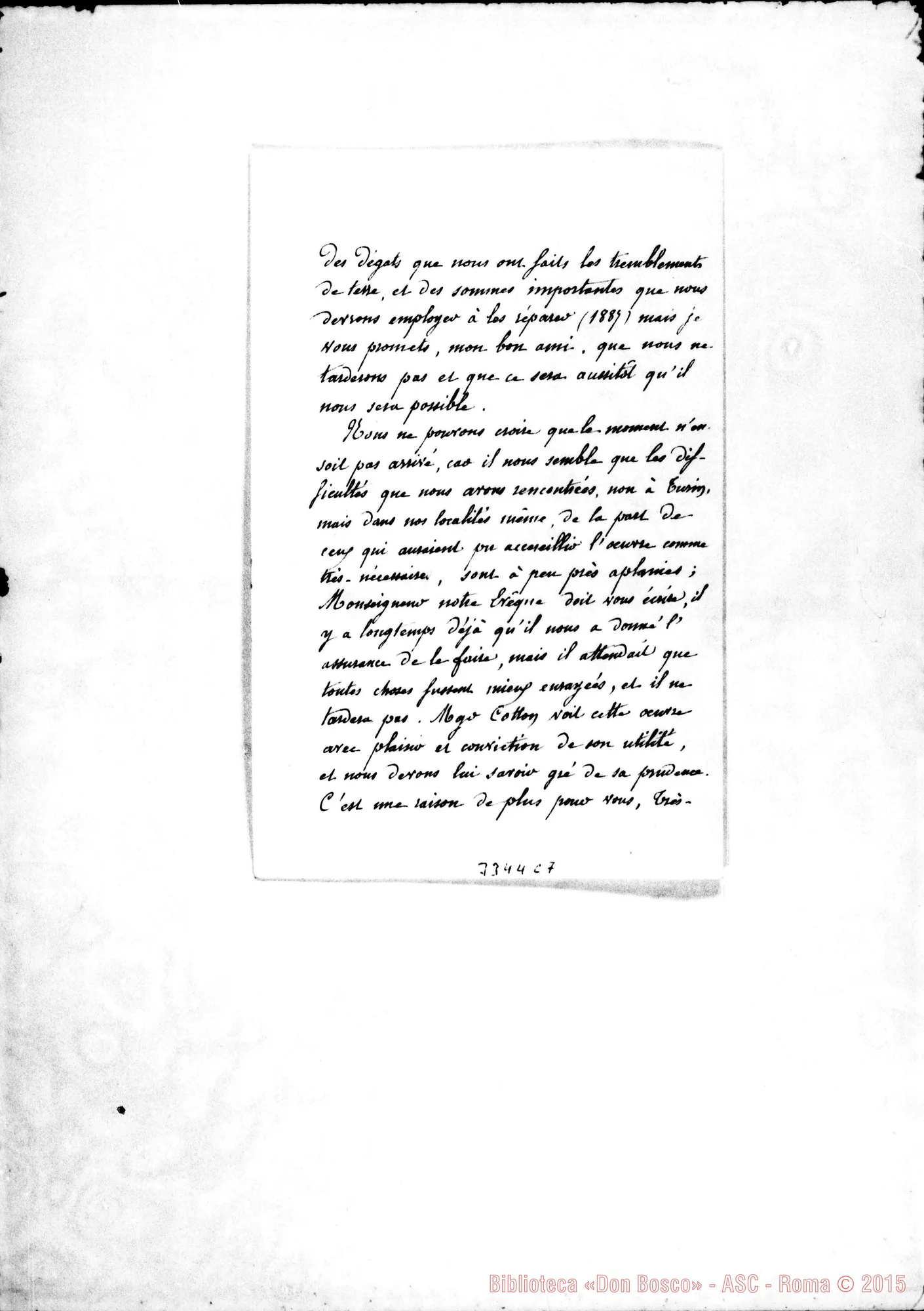Fotogramma C 7 — Soeur Thérèse de Chantal Girard-Révérend Père. Romans, 20-04-1891
