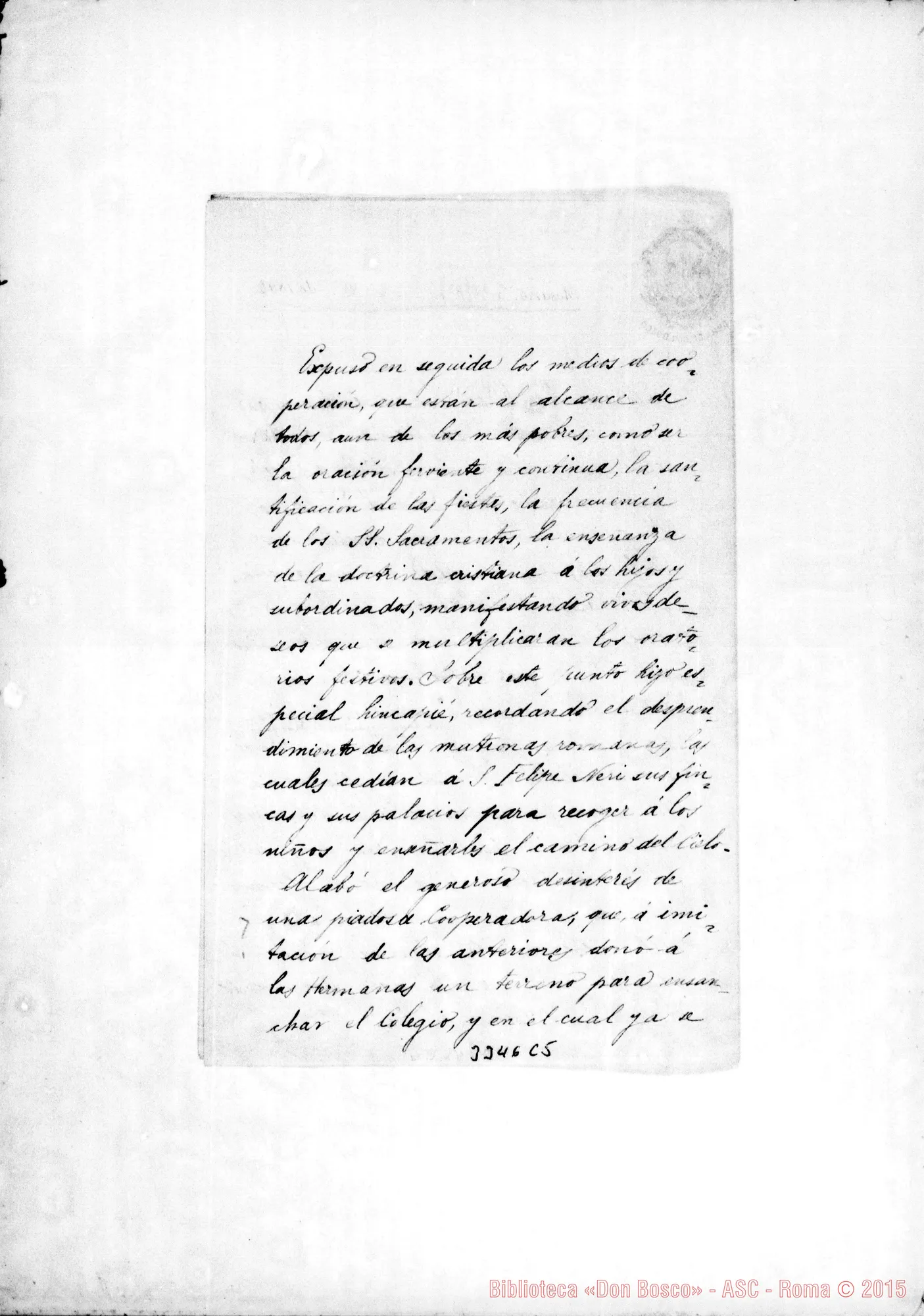 Fotogramma C 5 — Ch. Bonetti Valentino-Don Rua. Rosario, 8-06-1894 Autogr. Rua