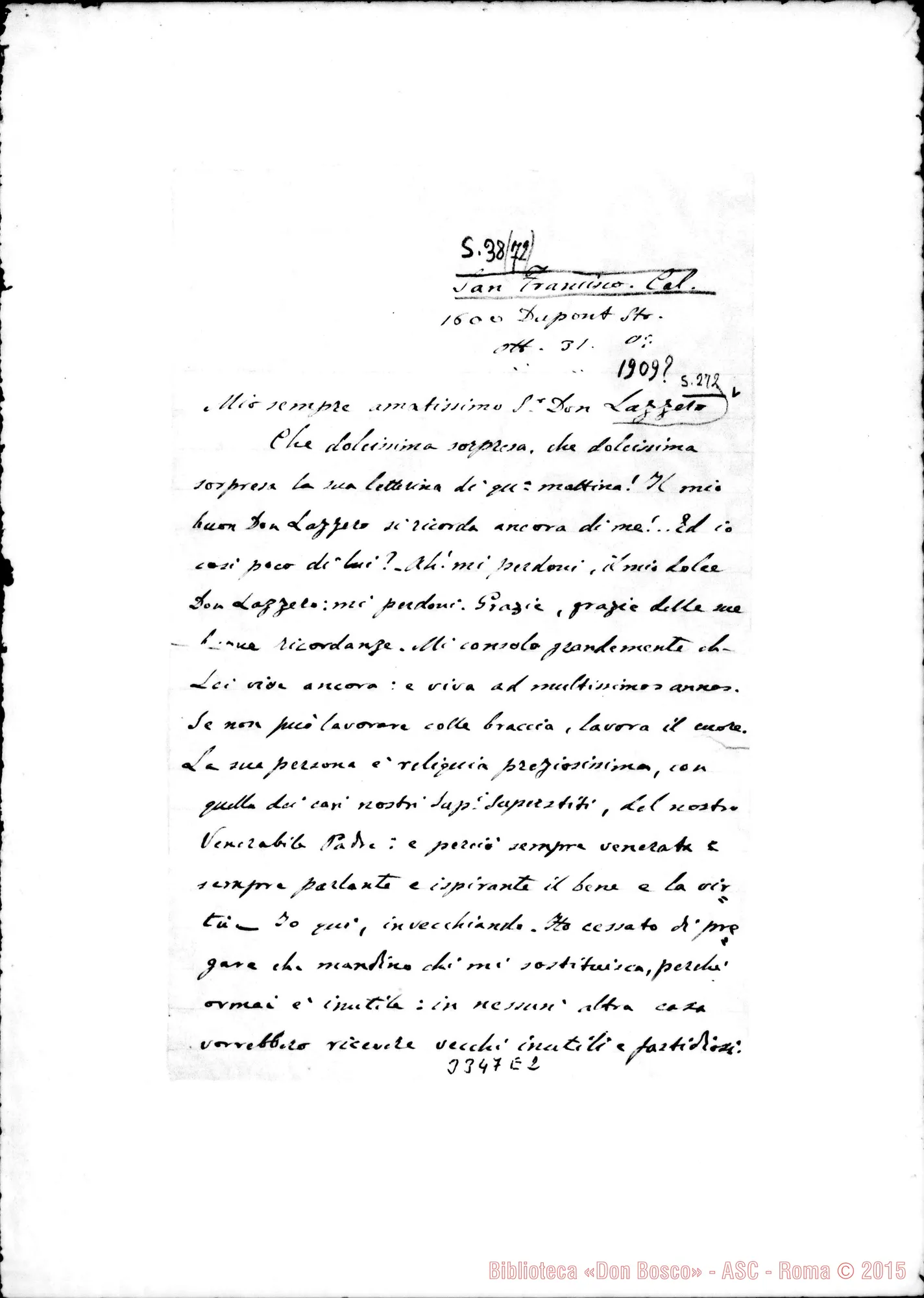 Fotogramma E 2 — Don Piperni-Don Lazzero. San Francisco, 31-10-1909