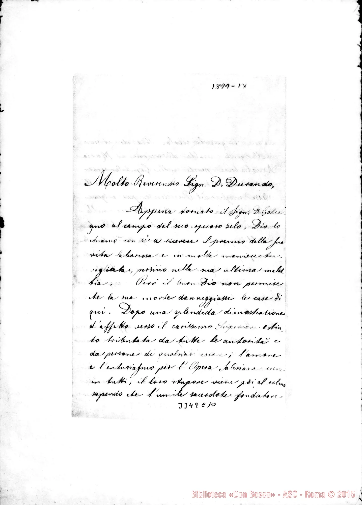 Fotogramma C 10 — Ch. Pio Baldisserotto-Don Durando. Santa Tecla, settem. 1899