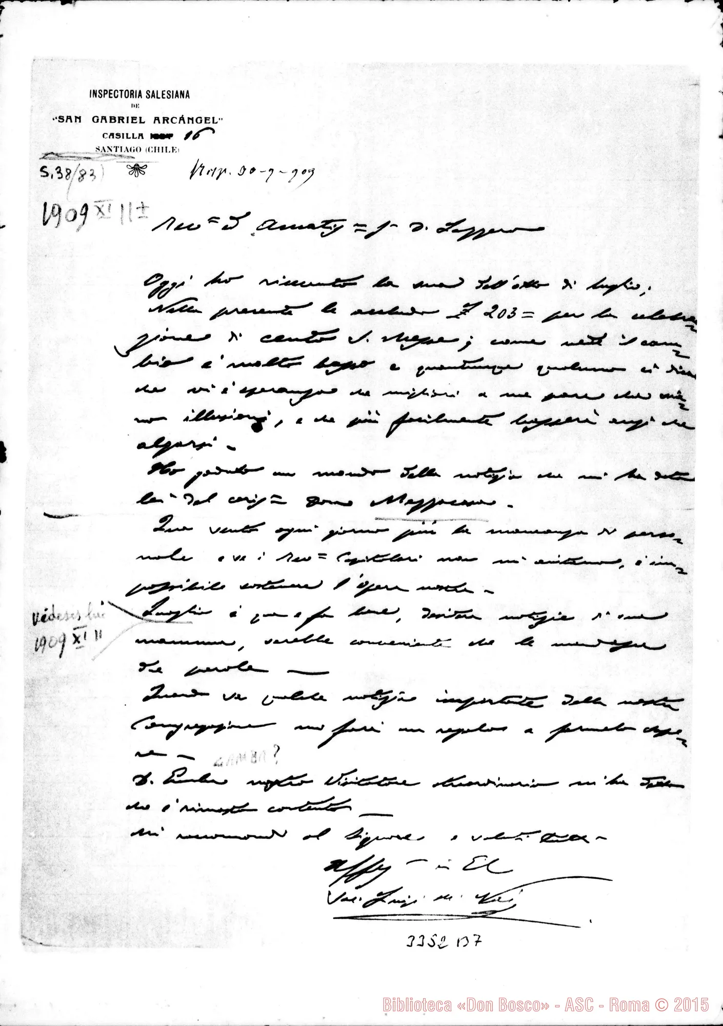 Fotogramma B 7 — Don Nai-Don Lazzero. Santiago, 2-11-1909