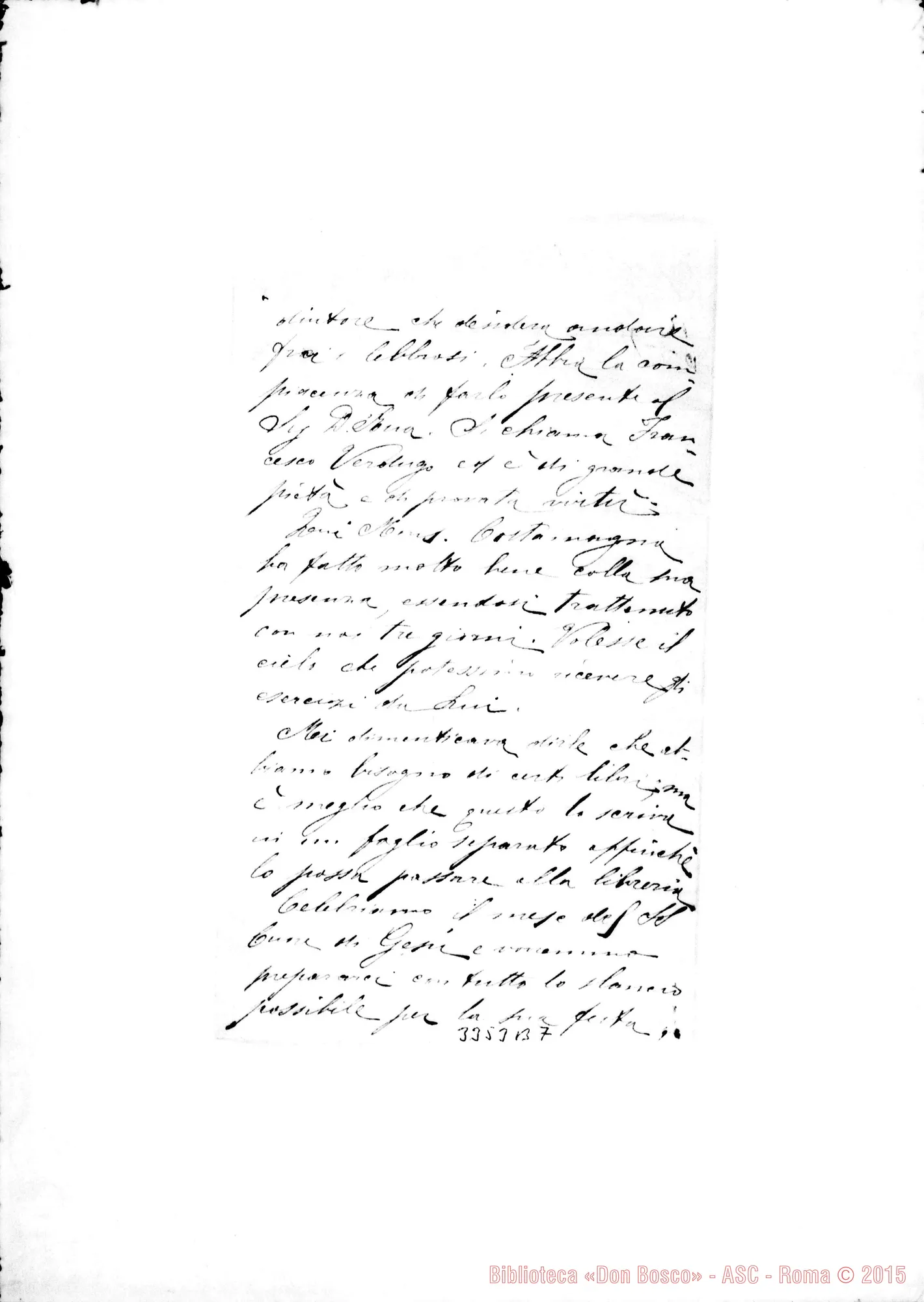 Fotogramma B 7 — Santiago-Macul: Don Romolo Silvio-Don Lazzero. Macul, 7-06-1896