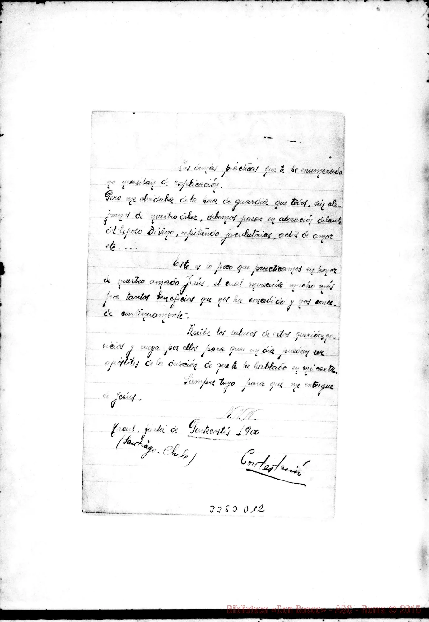 Fotogramma D 12 — Medios Para honrar al S.do Corazón de Jesus