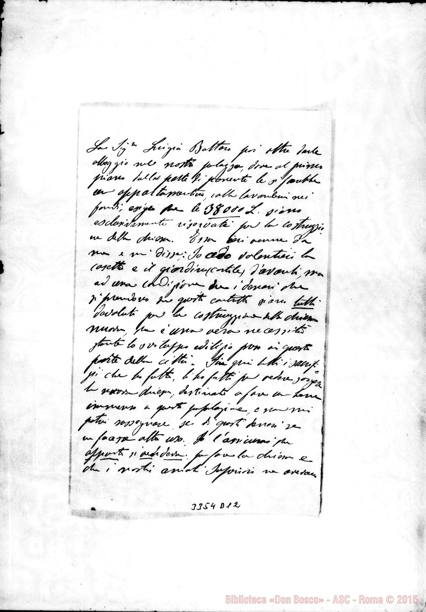 Fotogramma D 12 — Don Descalzi Giuseppe-Ispettore. Savona, 28-07-1909