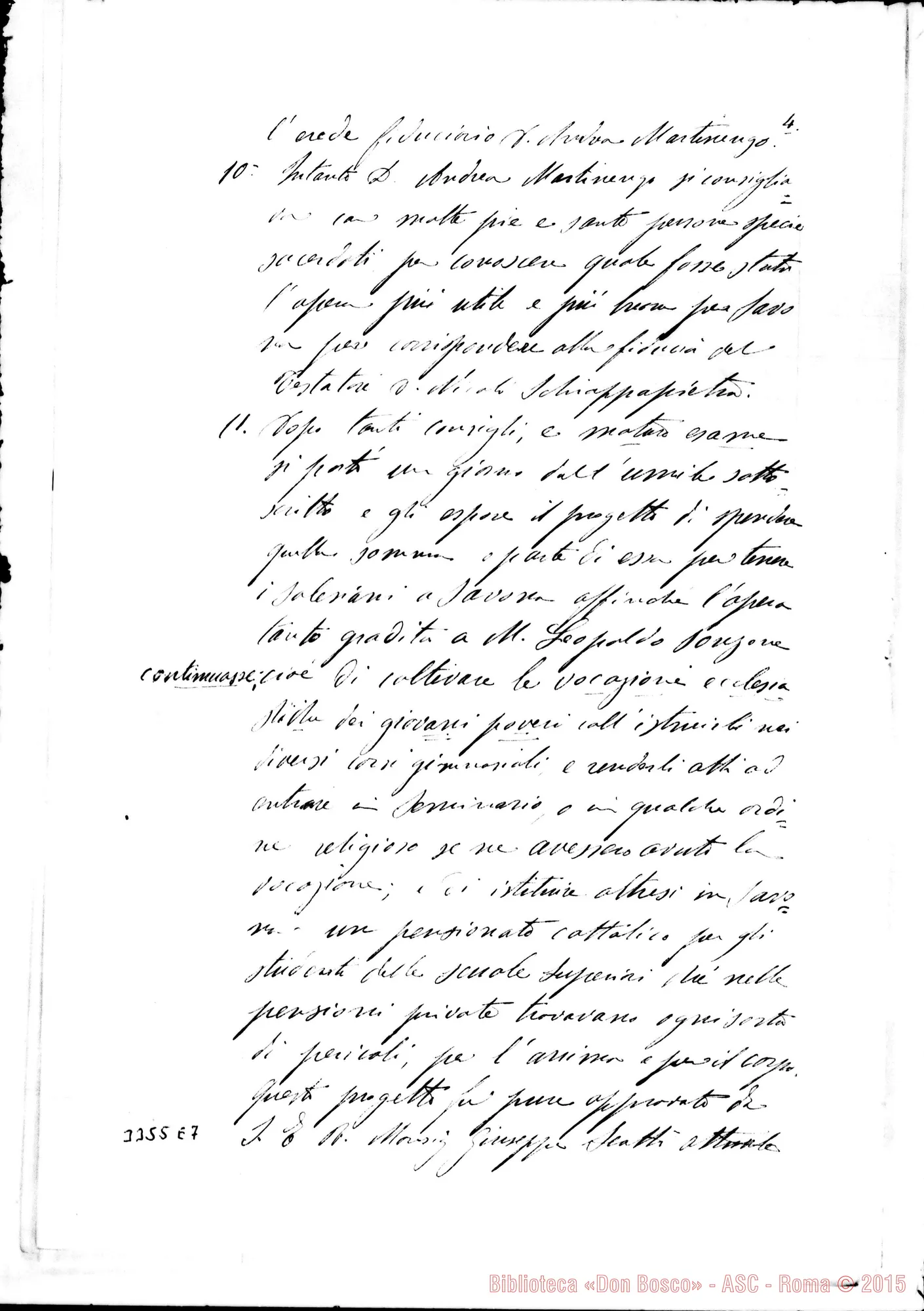 Fotogramma E 7 — Don Descalzi Giuseppe: memoriale, il 7-11-1902