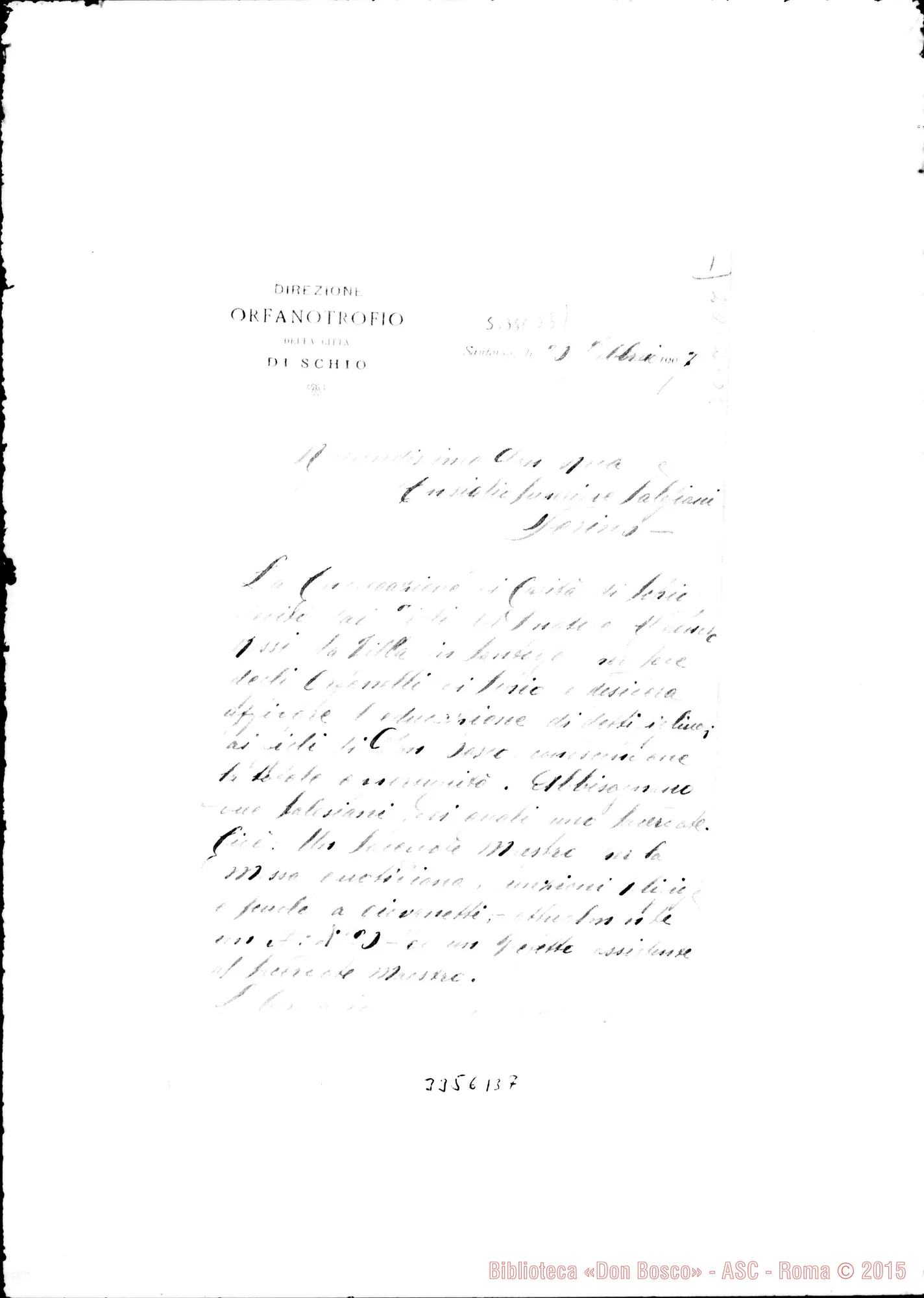 Fotogramma B 7 — Giuseppe De Maestri-Don Rua. Santorso, 20-02-1907