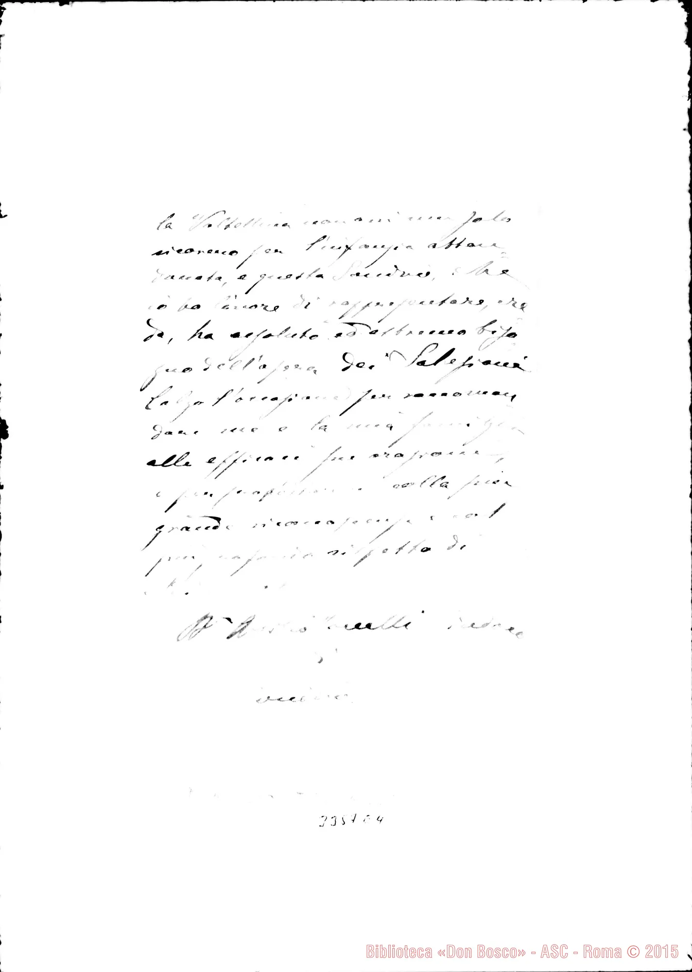 Fotogramma E 4 — Dr. Attilio Toccalli, sindaco-Don Rua. Sondrio, sett. 1896 Autogr. Rua
