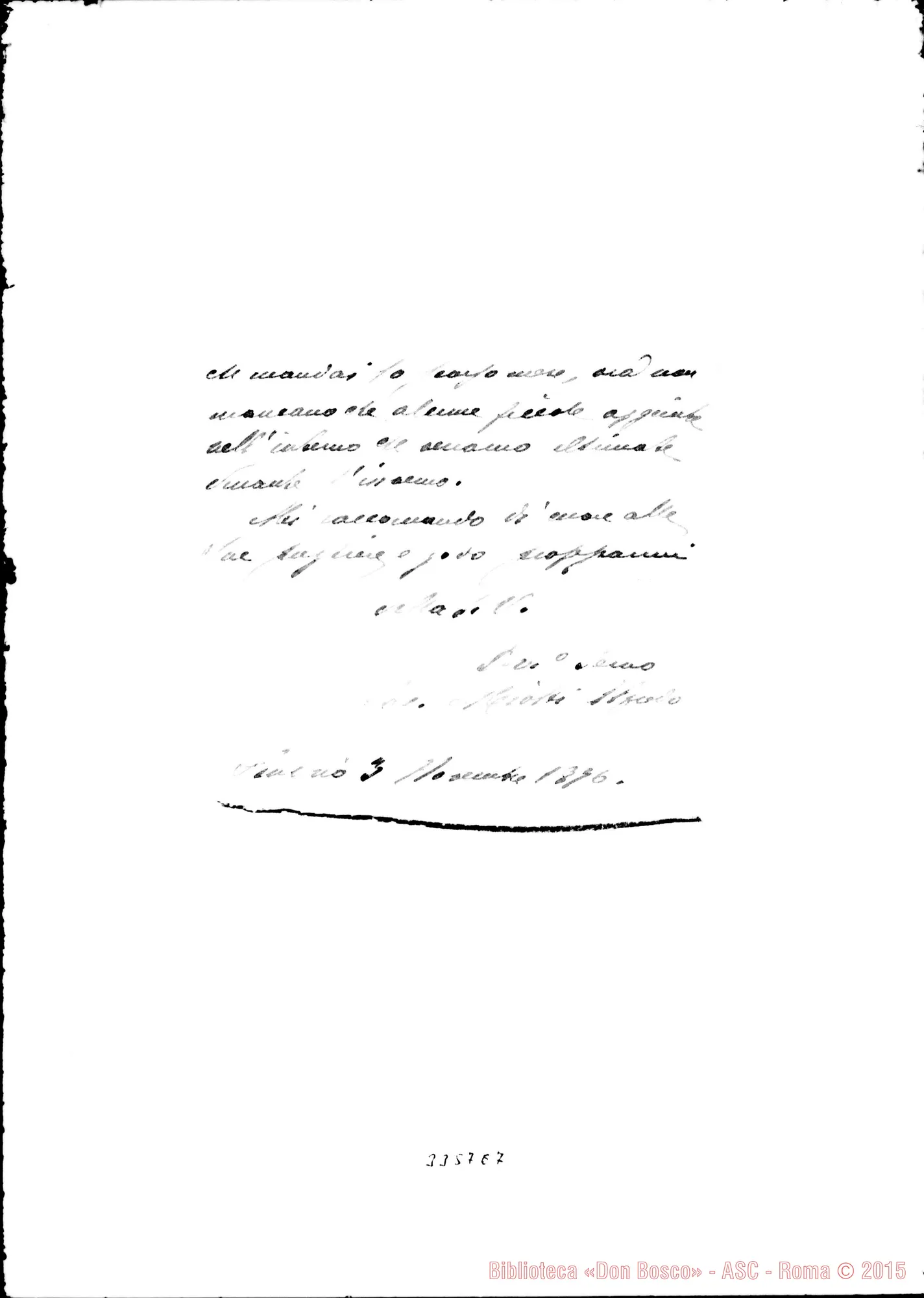 Fotogramma E 7 — Don Alfredo Miotti-Don Trione. Sondrio, 3-11-1896