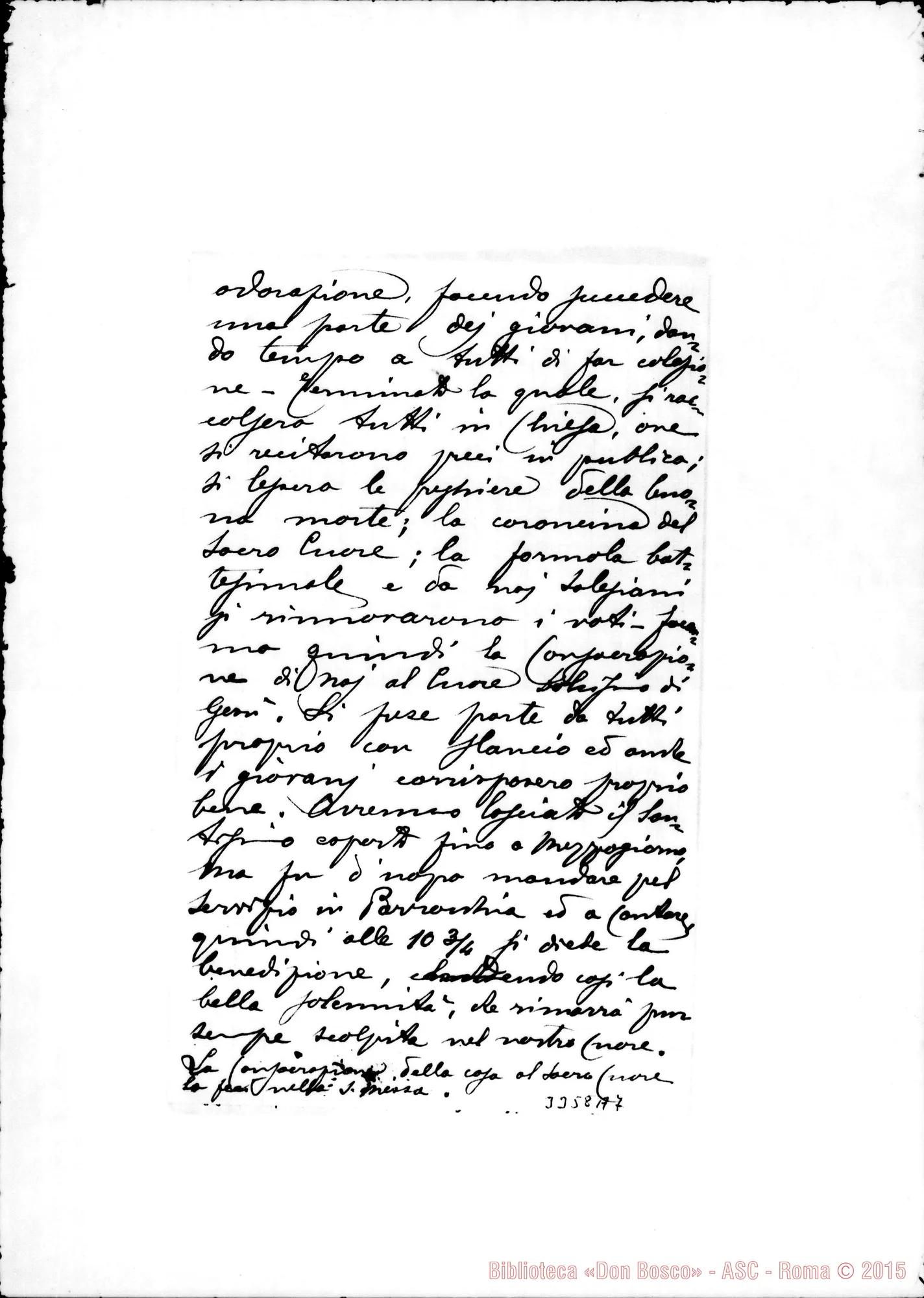 Fotogramma A 7 — Don Capra Lorenzo-Amato Padre. Senza data. Autogr. Rua