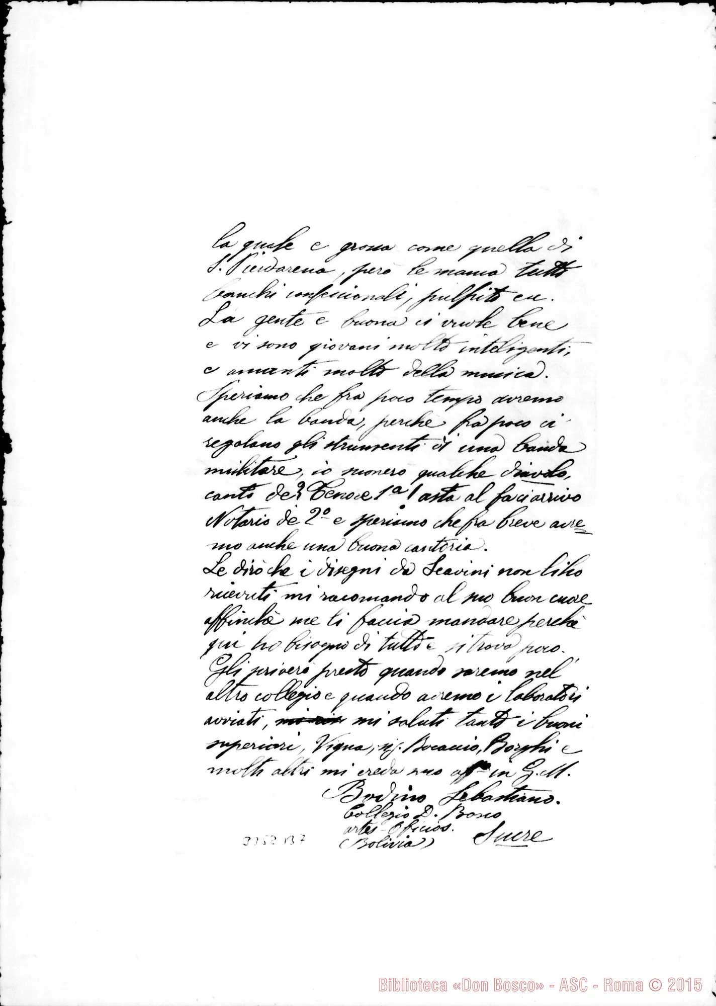 Fotogramma B 7 — Coad. Bodibo Sebastiano-Don Lazzero. Sucre, 20-04-1896