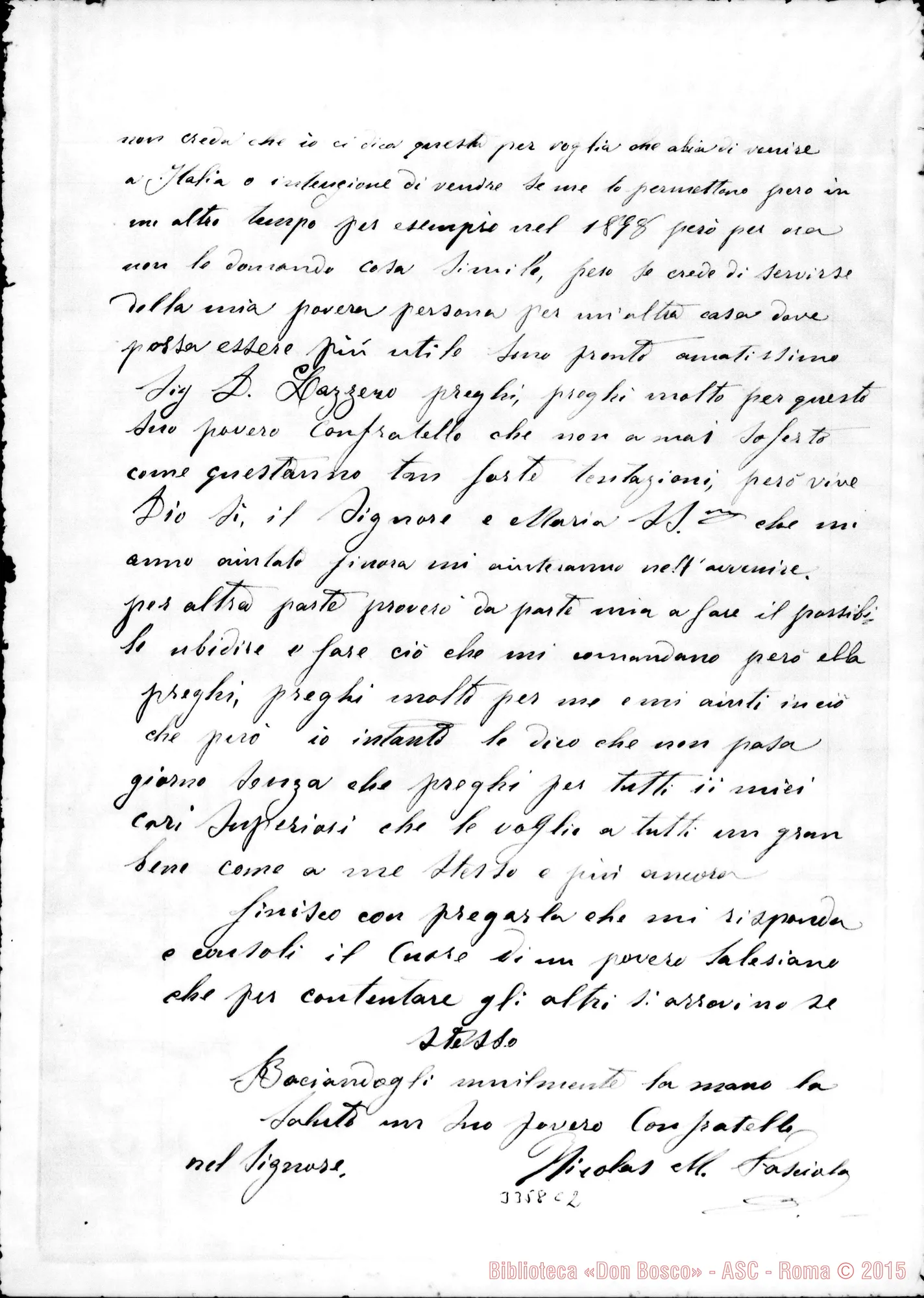 Fotogramma C 2 — Coad. Nicola Fasciola-Don Lazzero. Sucre, 23-12-1896