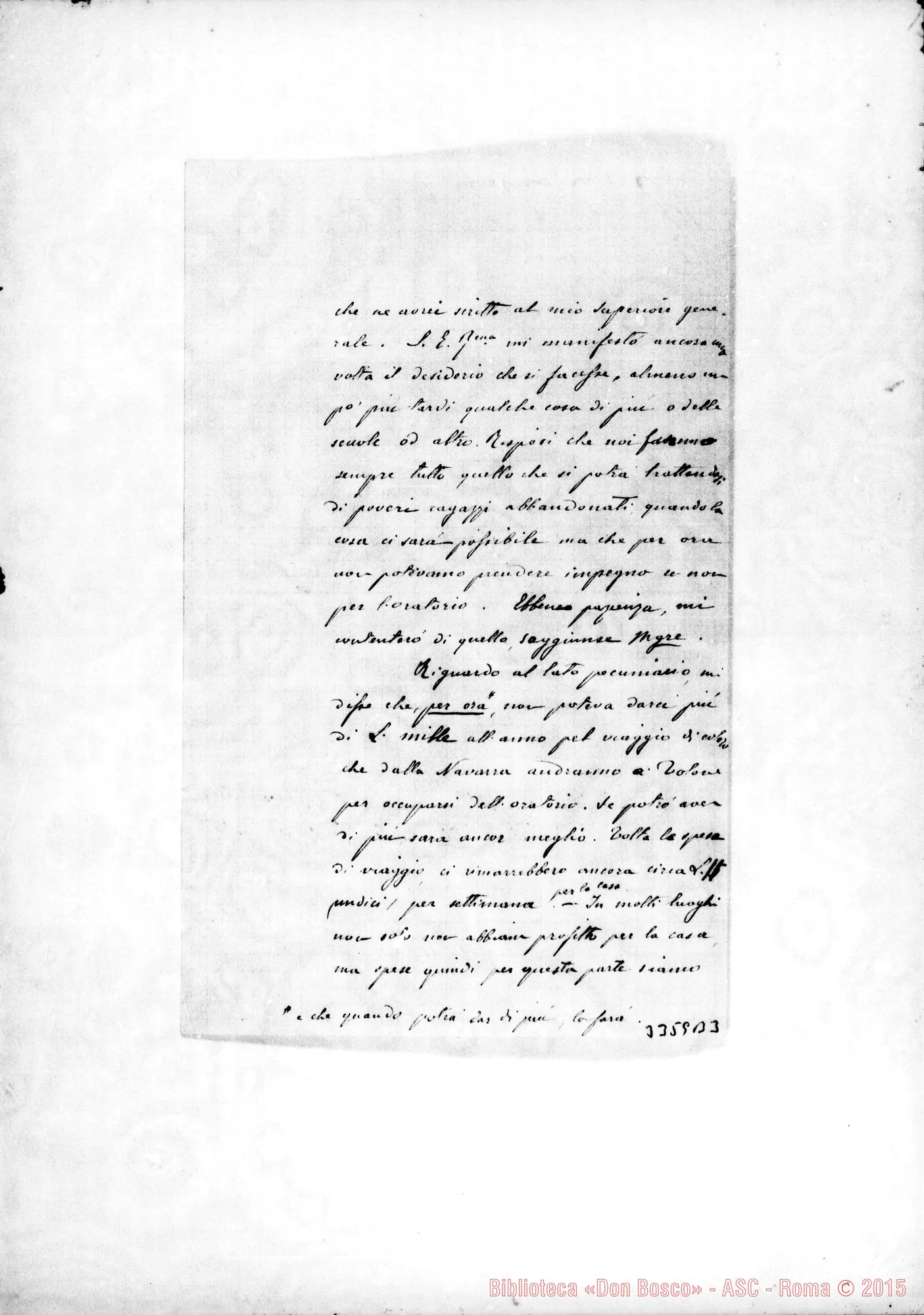 Fotogramma B 3 — Toulon: Don Pier Perrot-Carissimo Padre, il 3-07-1893 Autogr. Rua